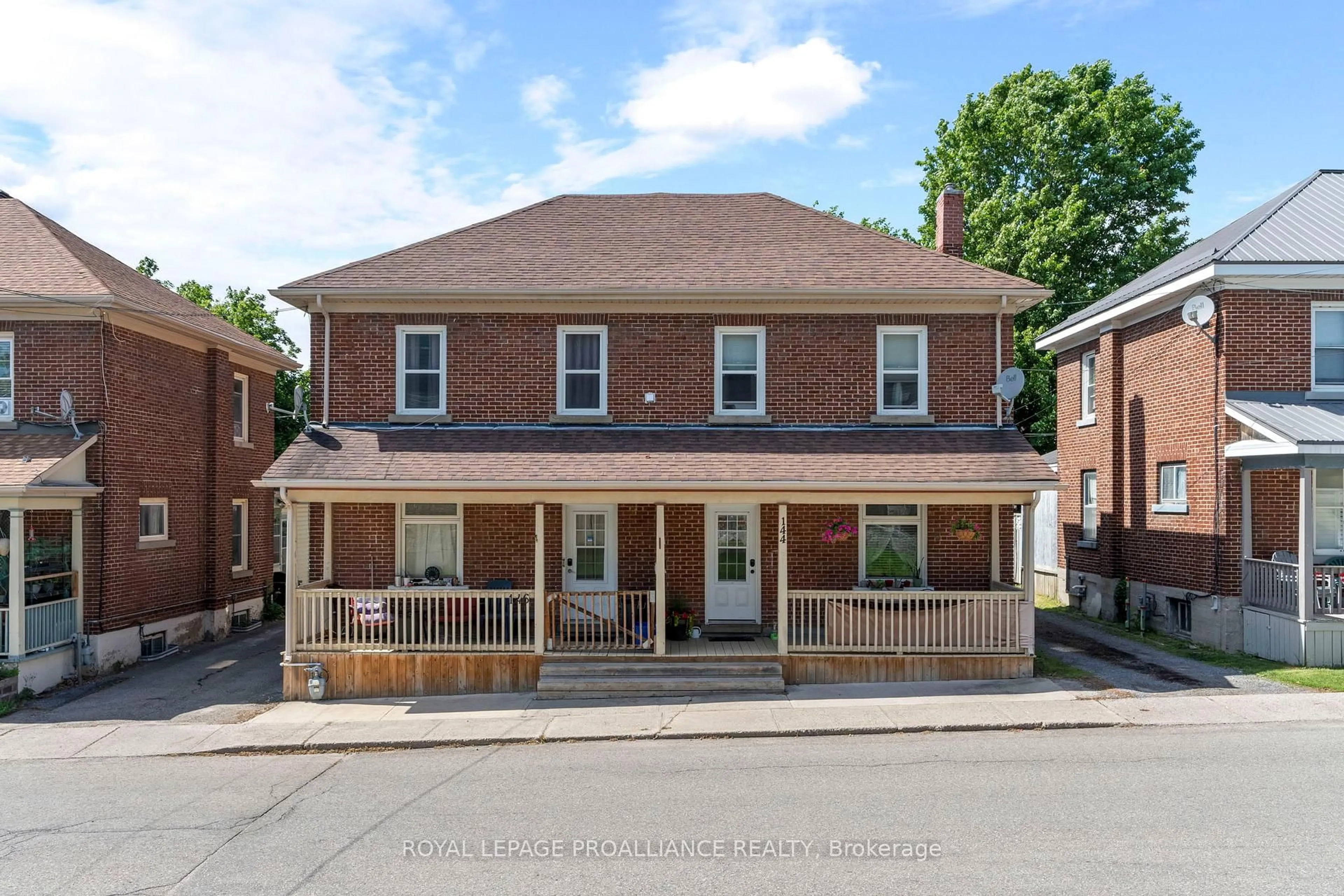 Home with brick exterior material, street for 144-146 George St, Brockville Ontario K6V 3W2