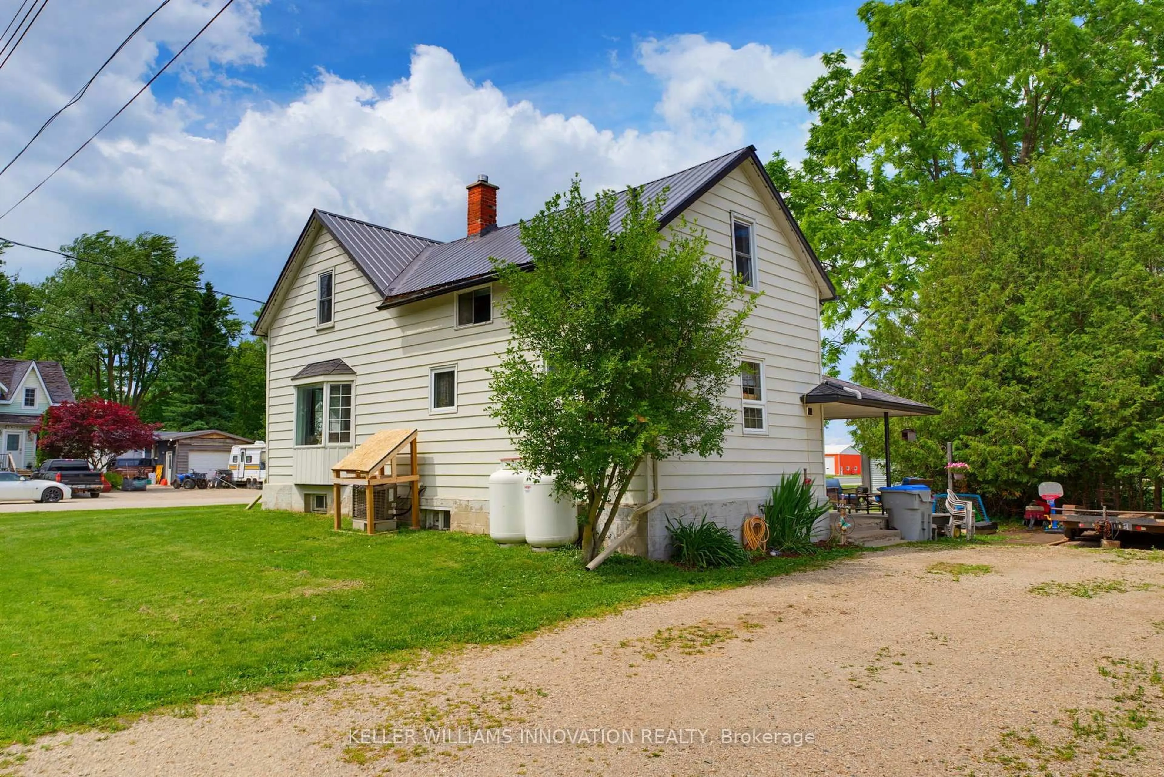 A pic from outside/outdoor area/front of a property/back of a property/a pic from drone, street for 191 Selby St, North Perth Ontario N0K 1P0