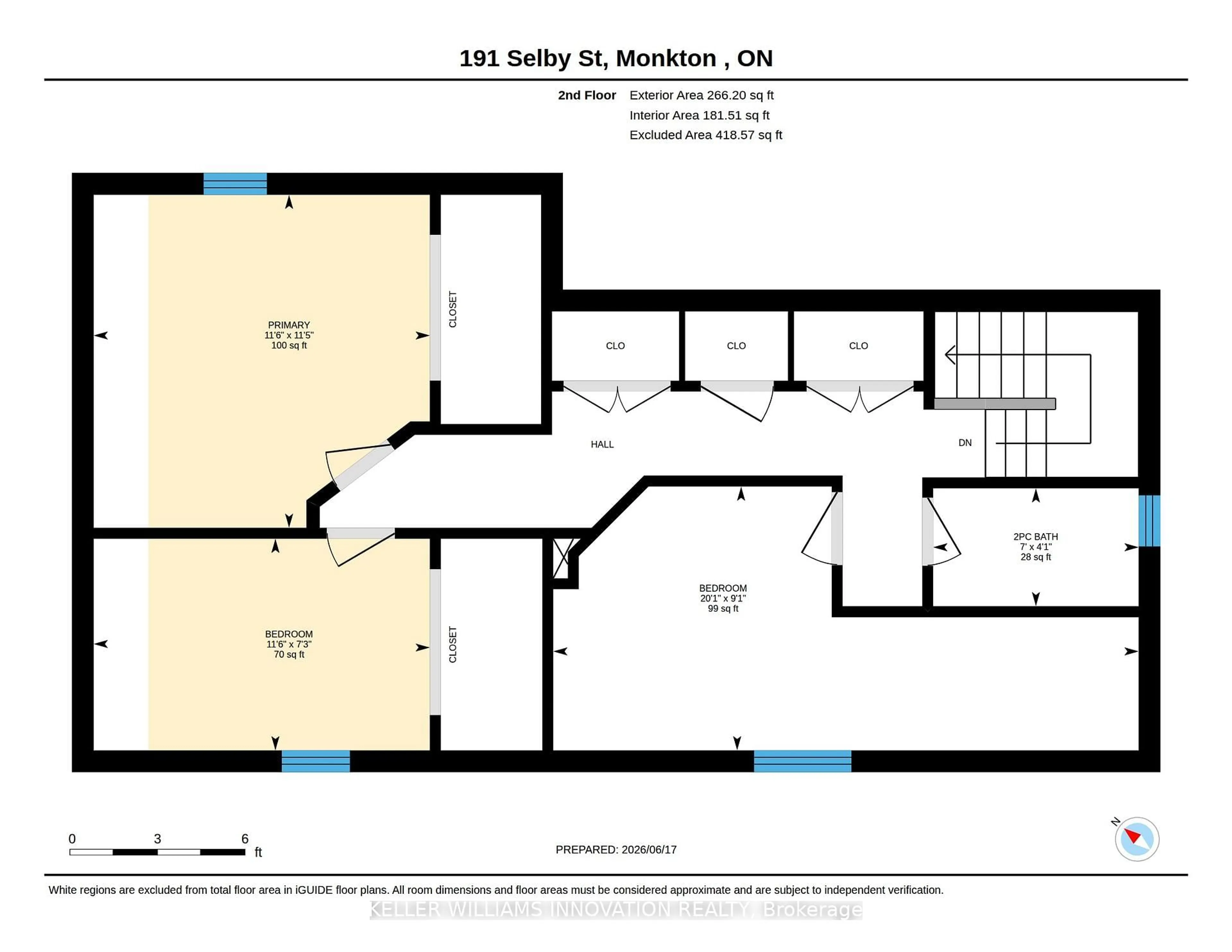 Floor plan for 191 Selby St, North Perth Ontario N0K 1P0