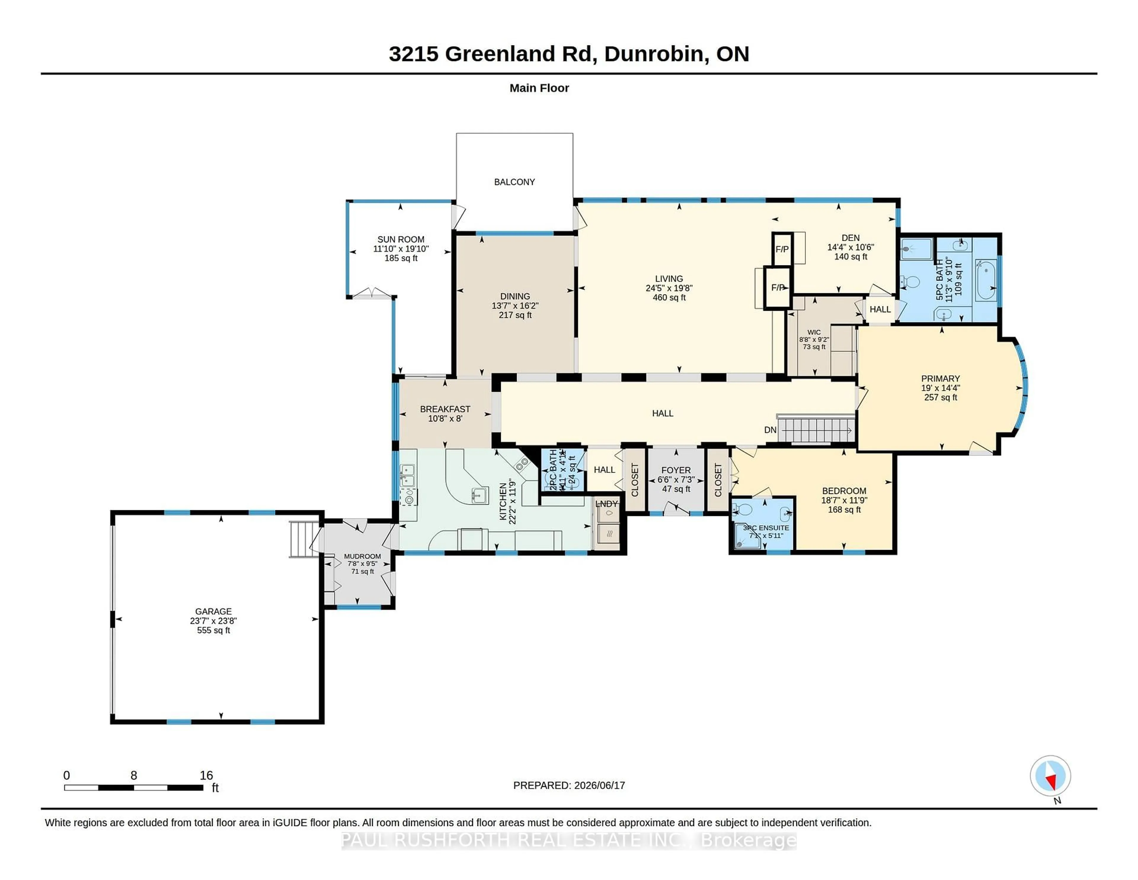 Floor plan for 3215 Greenland Rd, Ottawa Ontario K0A 1T0