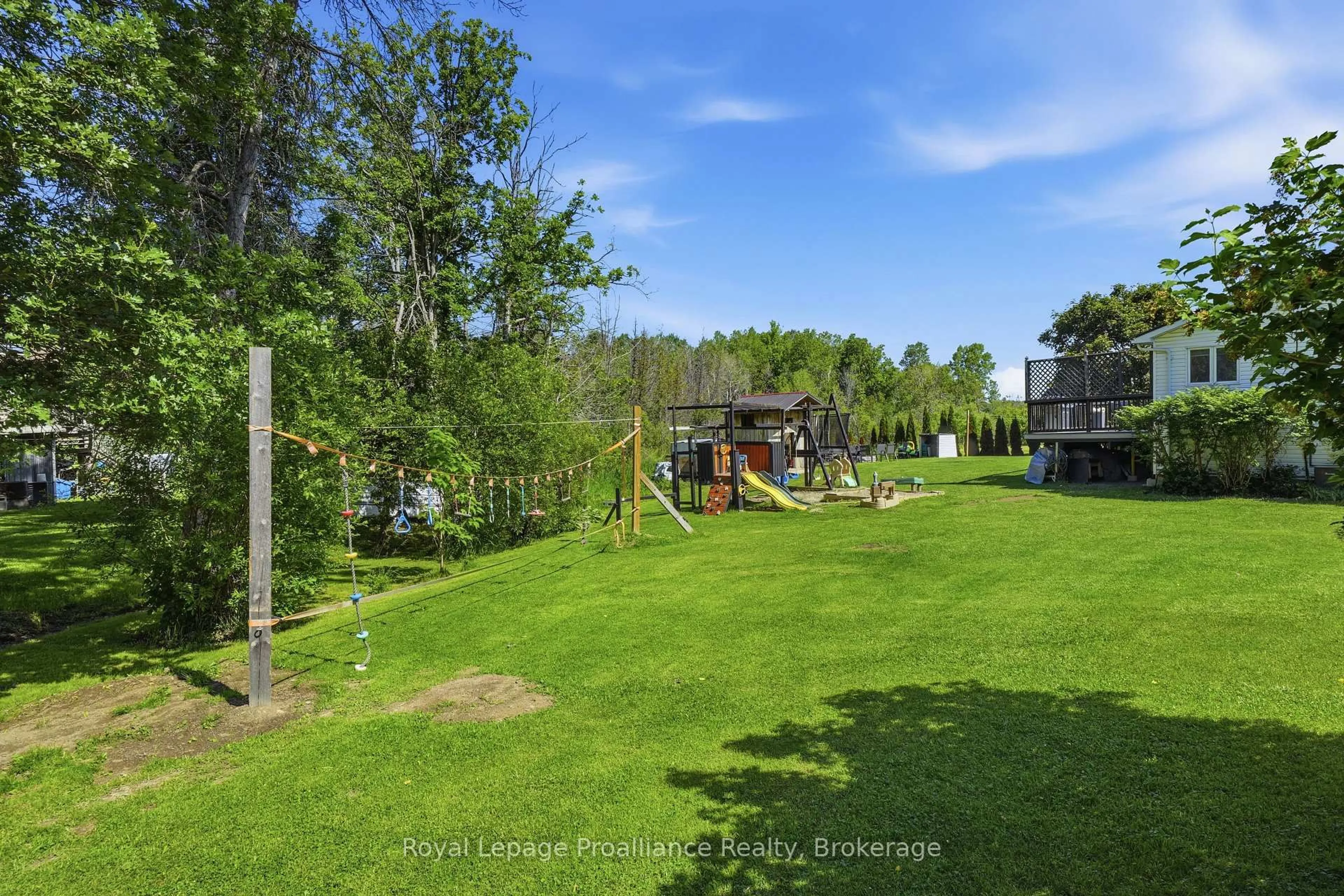 A pic from outside/outdoor area/front of a property/back of a property/a pic from drone, forest/trees view for 13 Forester Dr, Hastings Ontario K0K 2C0