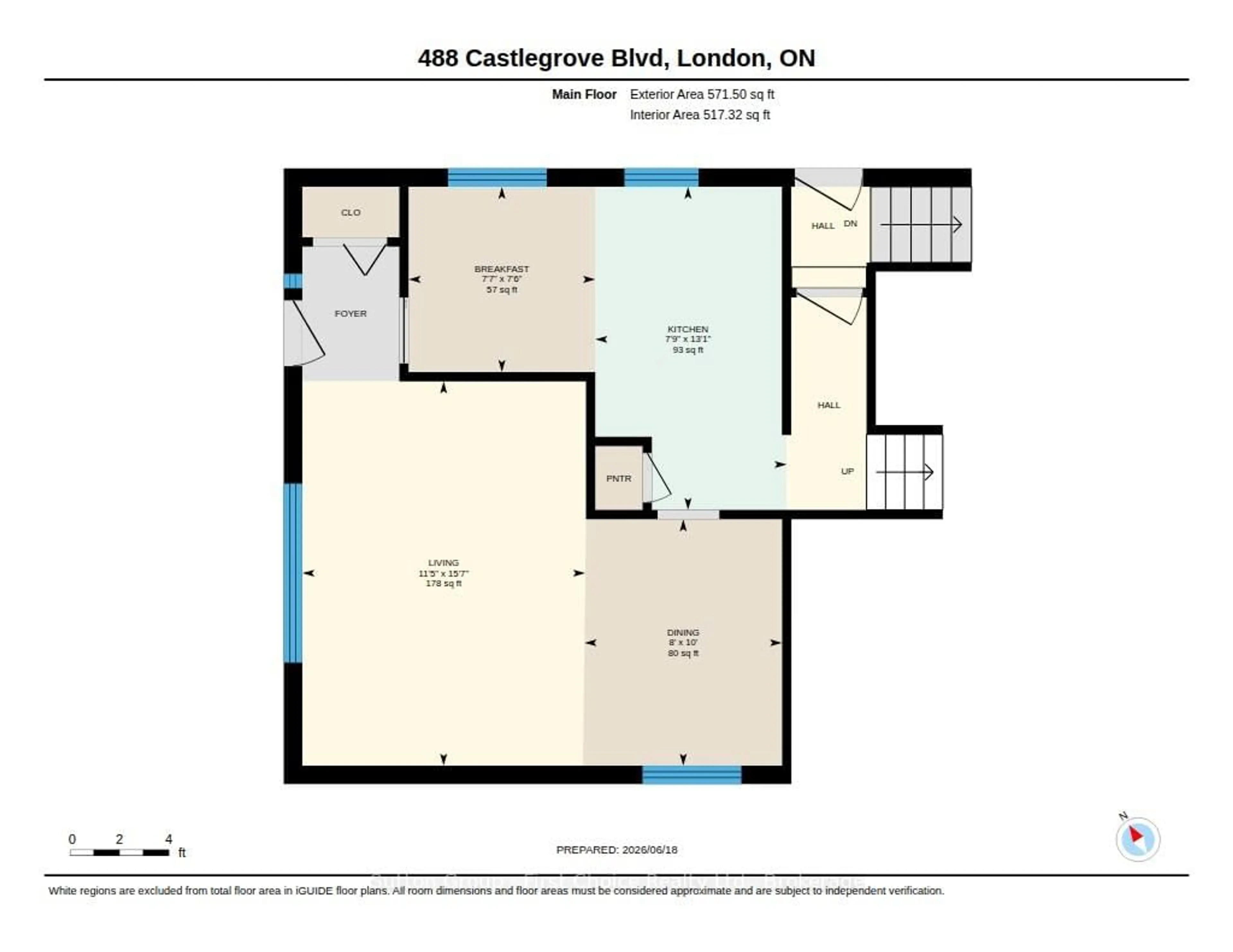 Floor plan for 488 Castlegrove Blvd, London North Ontario N6G 1K8