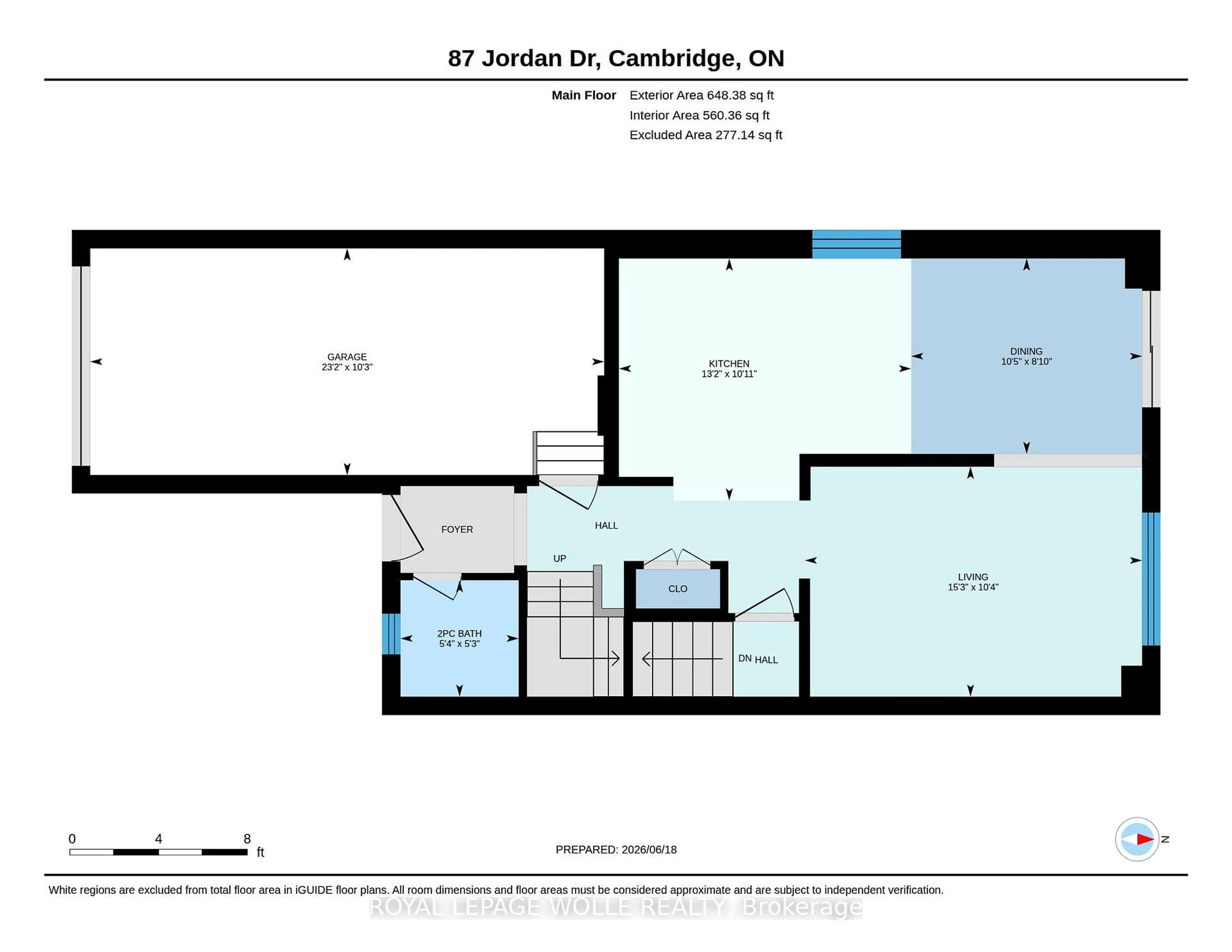 Floor plan for 87 Jordan Dr, Cambridge Ontario N3C 4E3