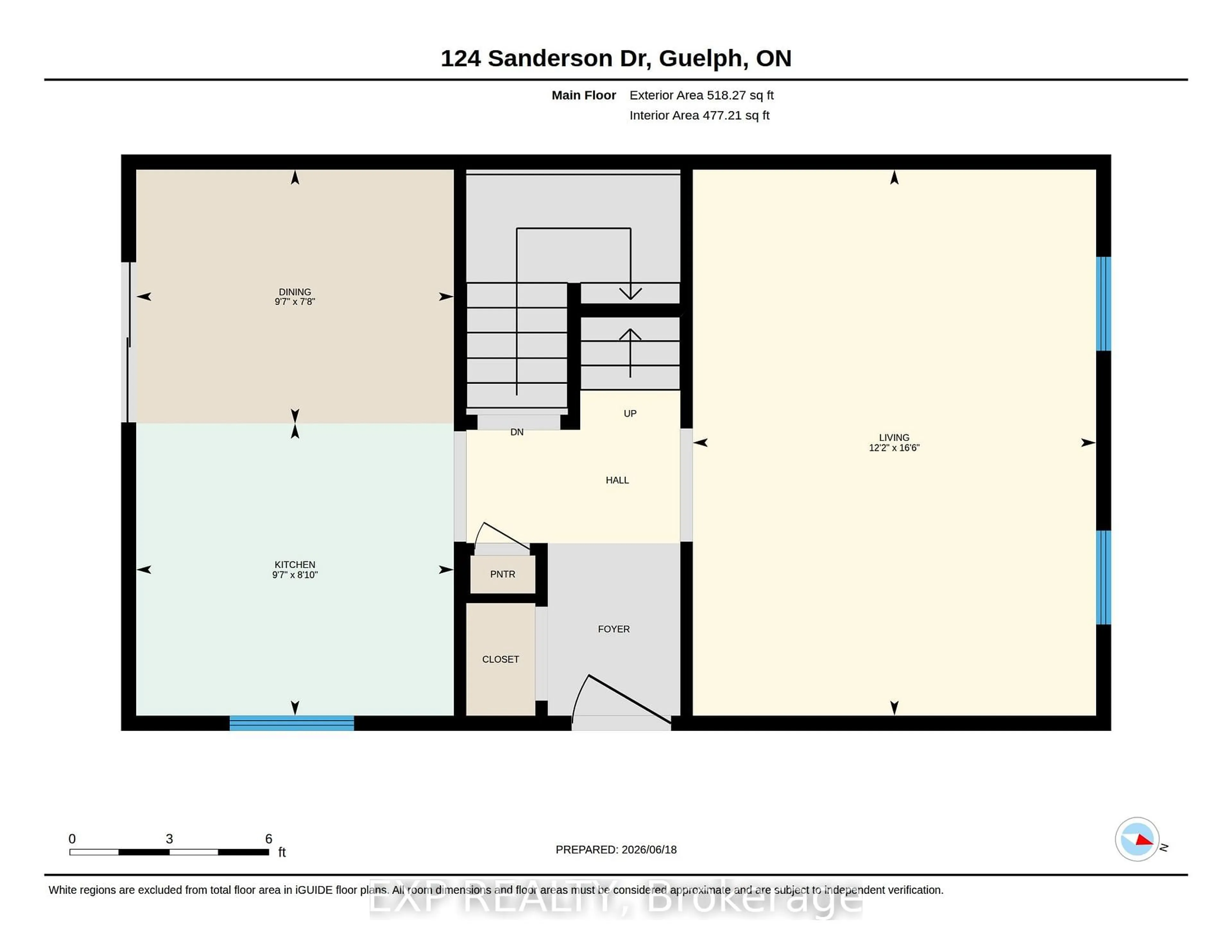 Floor plan for 124 Sanderson Dr, Guelph Ontario N1H 7L9