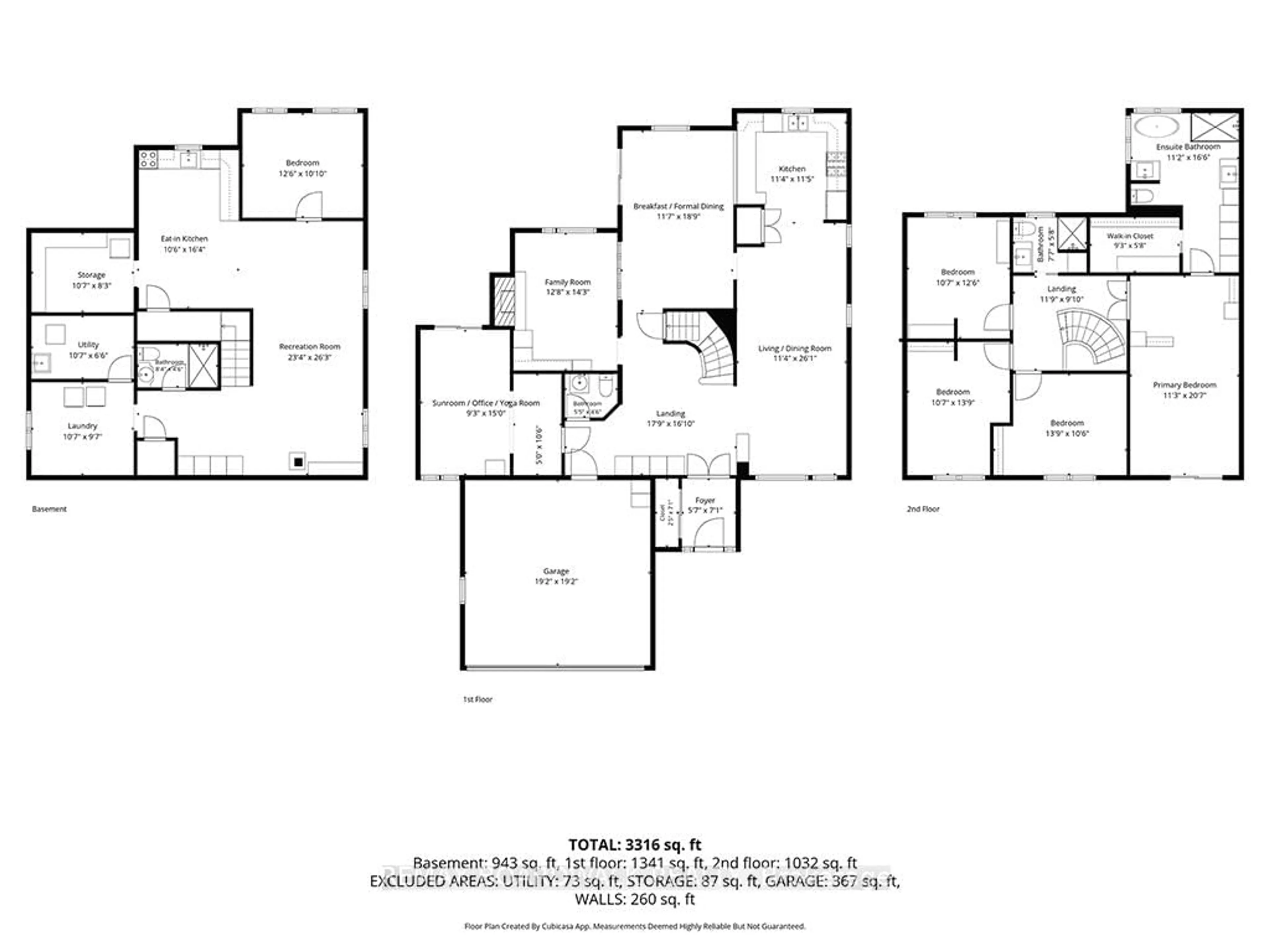 Floor plan for 1560 Montcerf Crt, Orleans Ontario K1C 4Z4