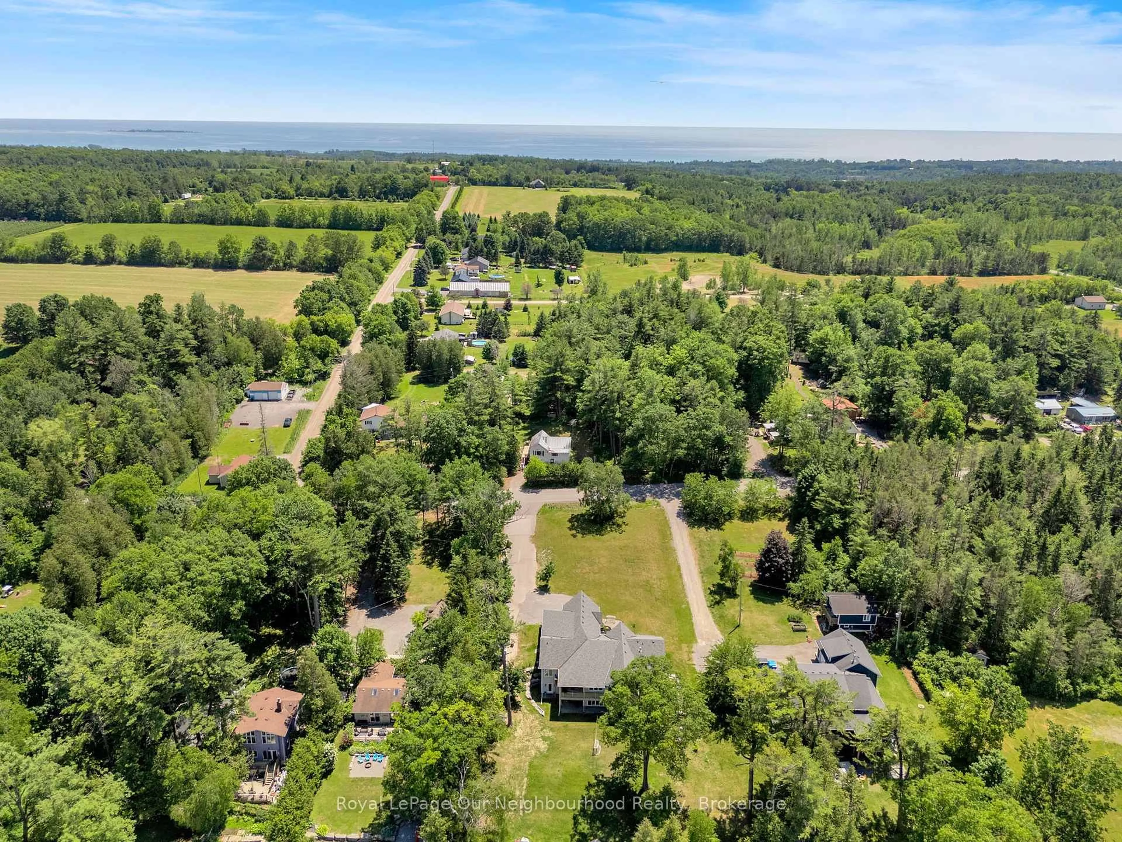 A pic from outside/outdoor area/front of a property/back of a property/a pic from drone, forest/trees view for 14231 Little Lake Rd, Cramahe Ontario K0K 1H0