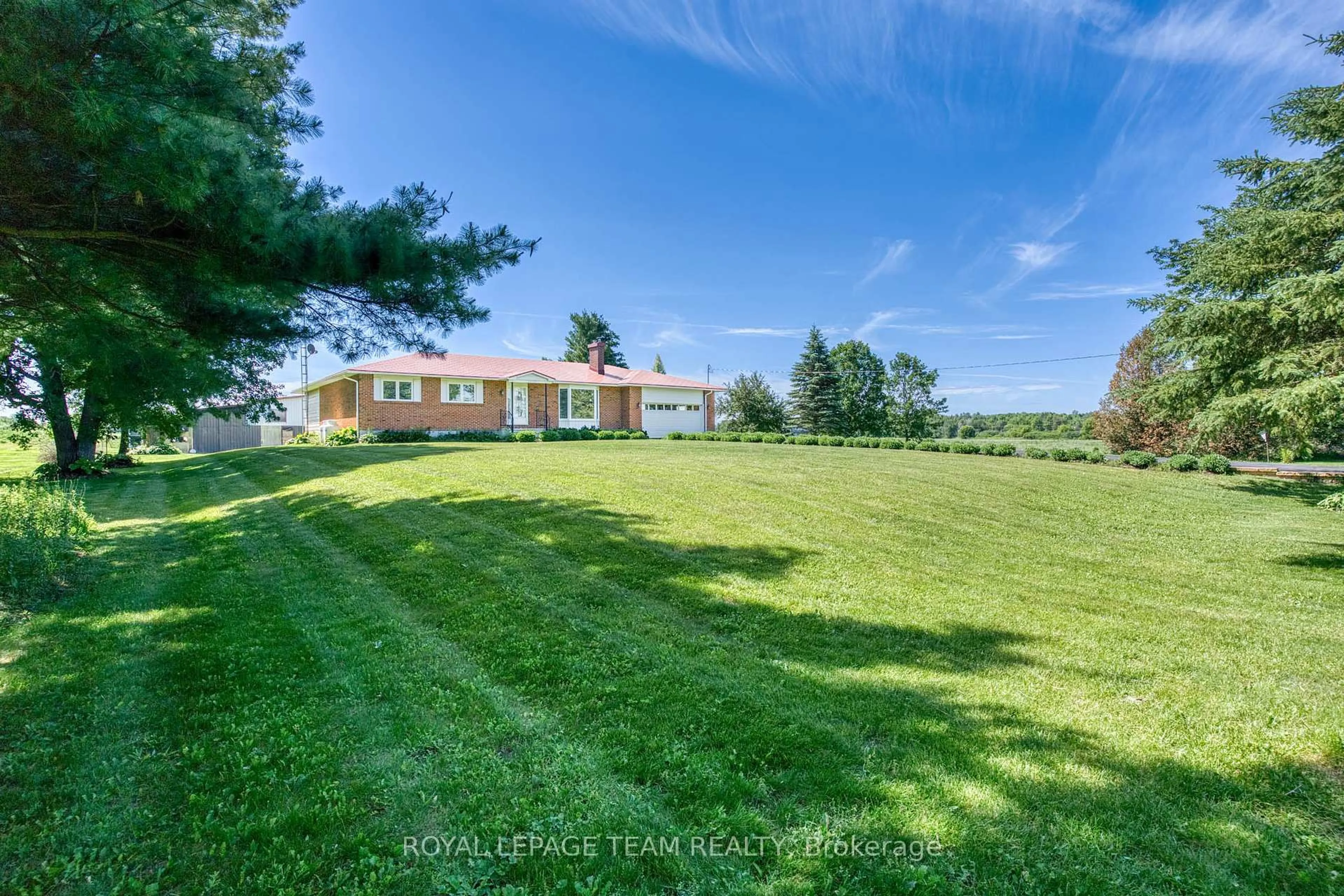 A pic from outside/outdoor area/front of a property/back of a property/a pic from drone, water/lake/river/ocean view for 399 Rae Rd, Almonte Ontario K0A 1A0