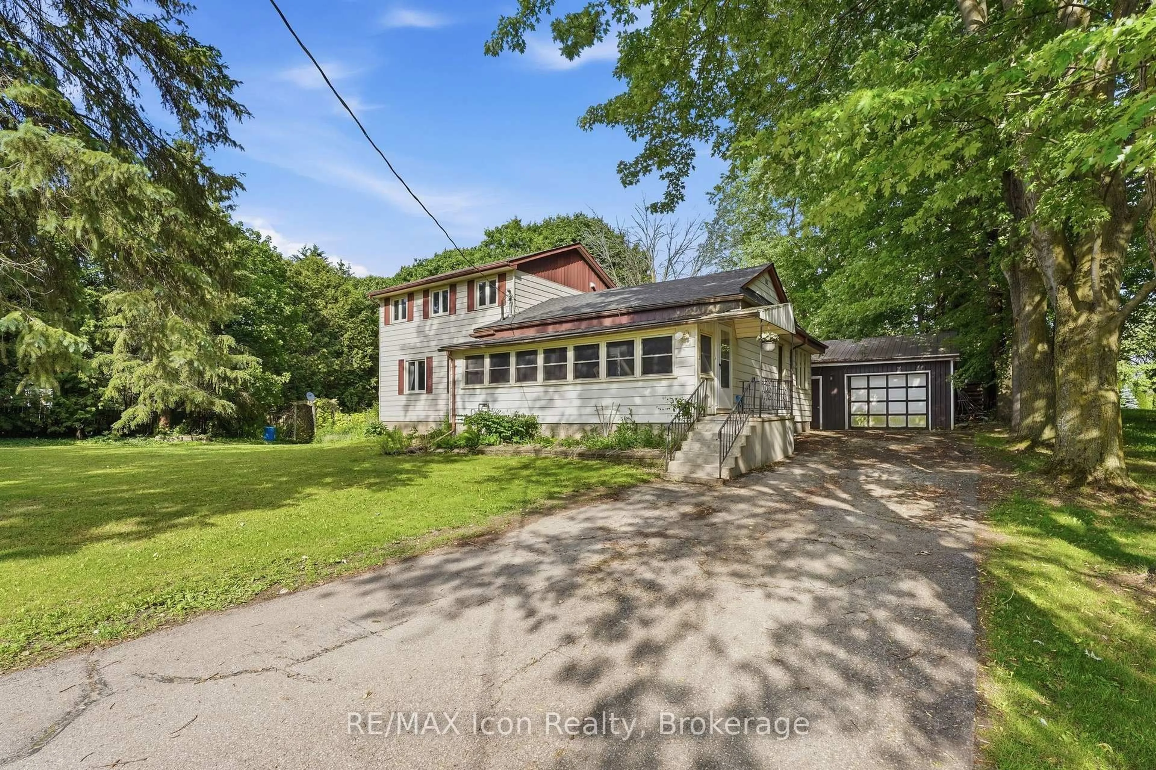 A pic from outside/outdoor area/front of a property/back of a property/a pic from drone, street for 7239 Wellington Rd 21, Centre Wellington Ontario N0B 1B0