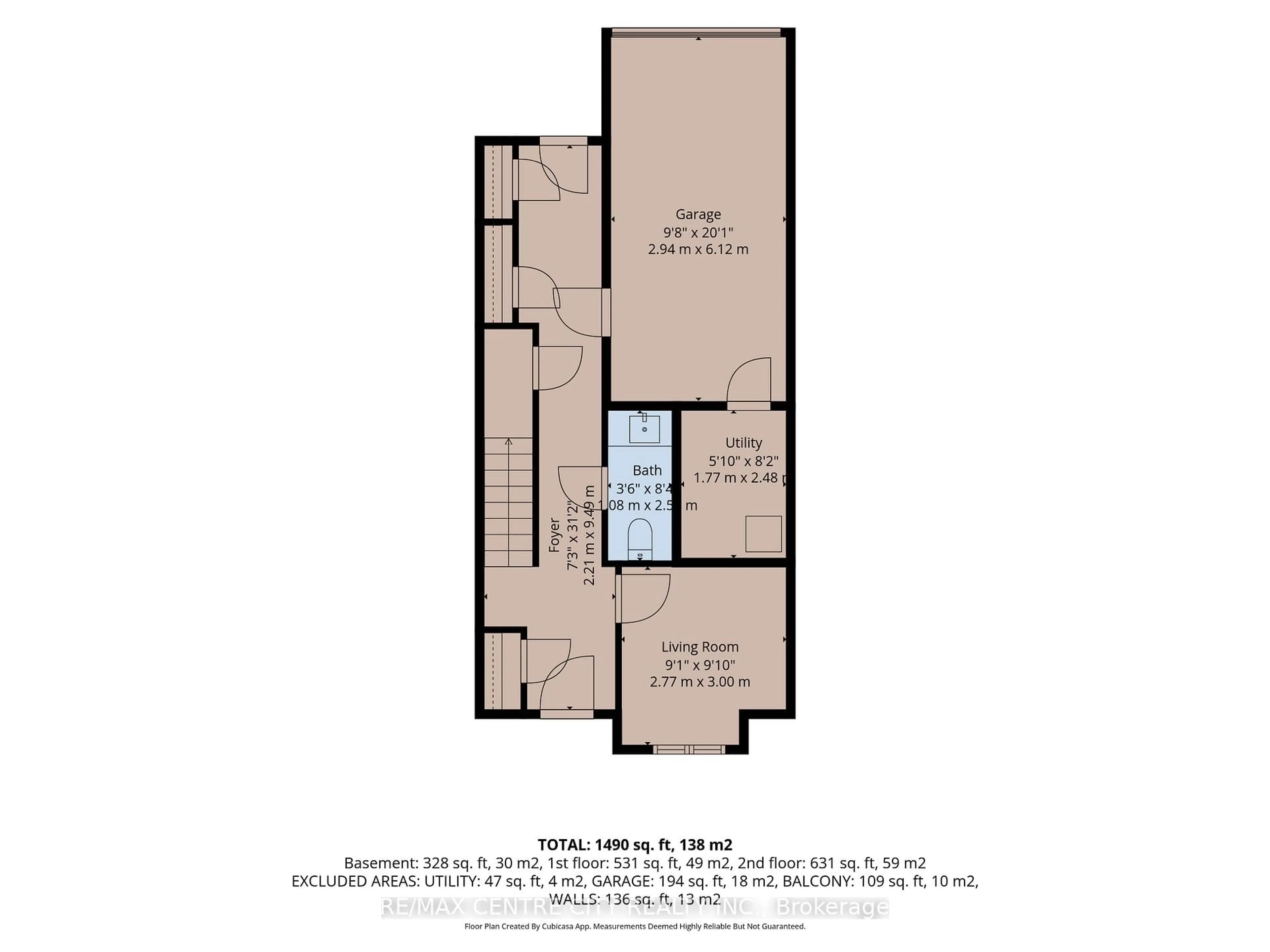 Floor plan for 1595 Capri Cres #56, London North Ontario N6G 3Y6
