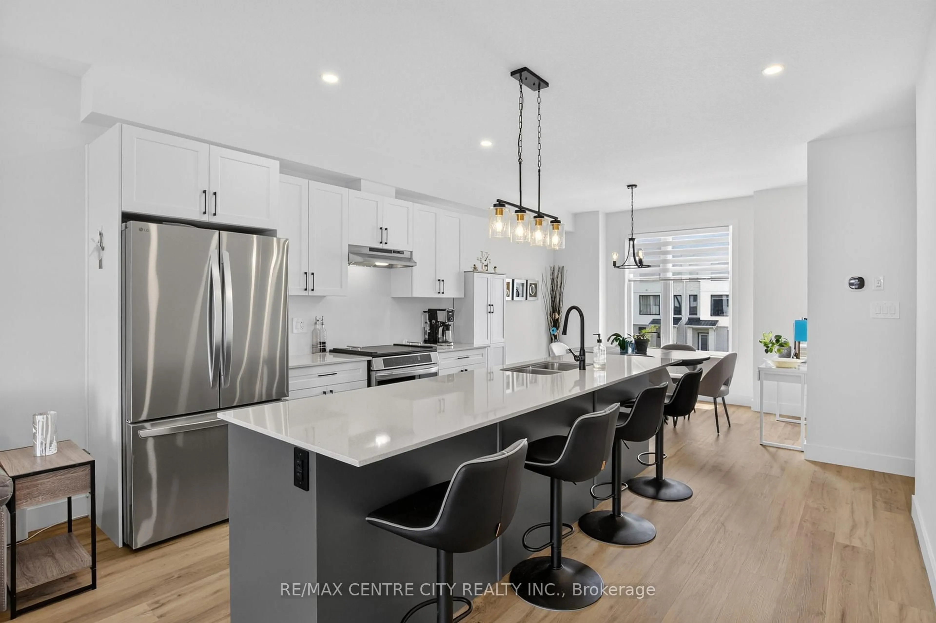 Open concept kitchen, ceramic/tile floor for 1595 Capri Cres #56, London North Ontario N6G 3Y6