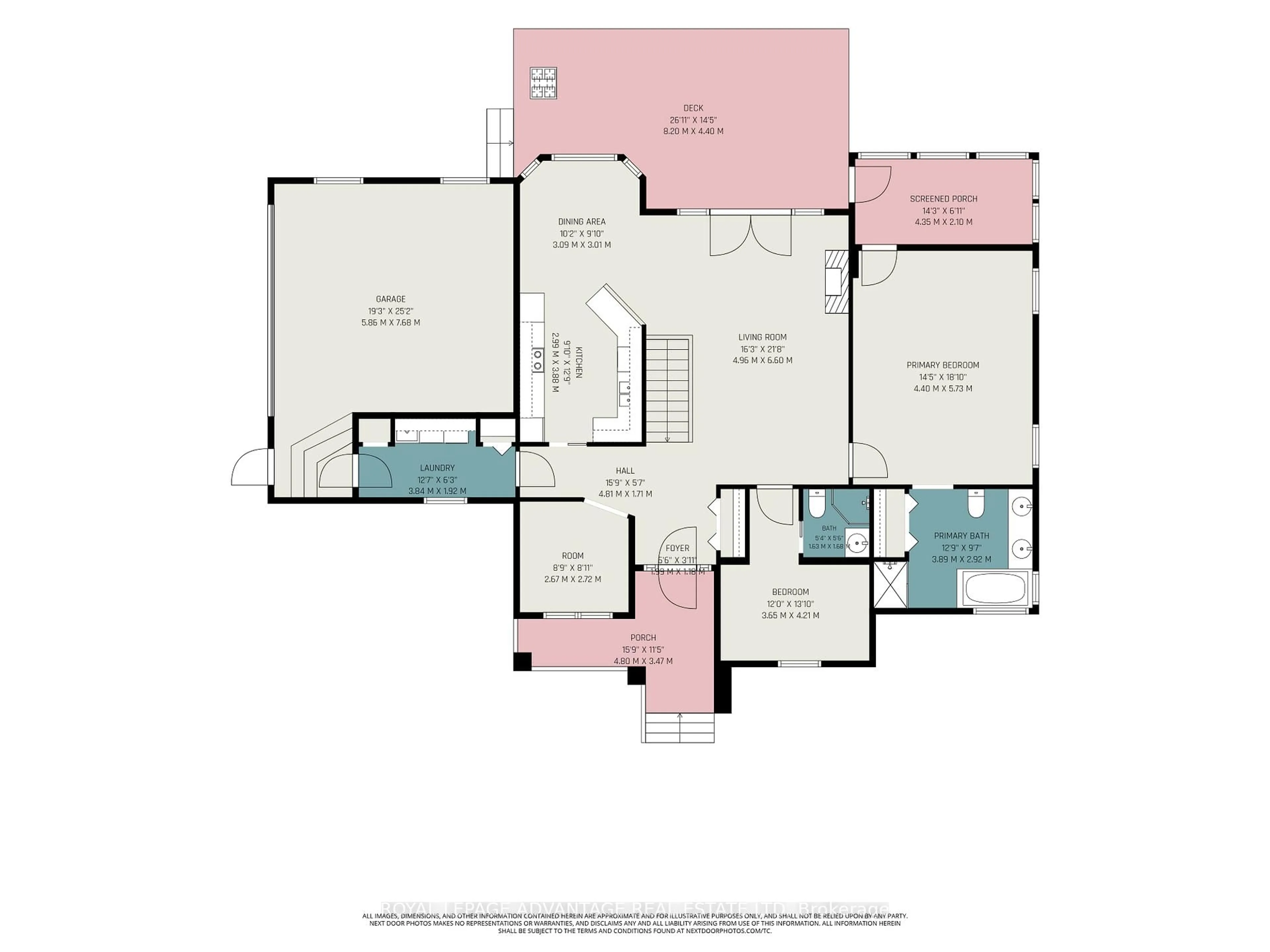 Floor plan for 119 Georgina St, Perth Ontario K7H 3C9