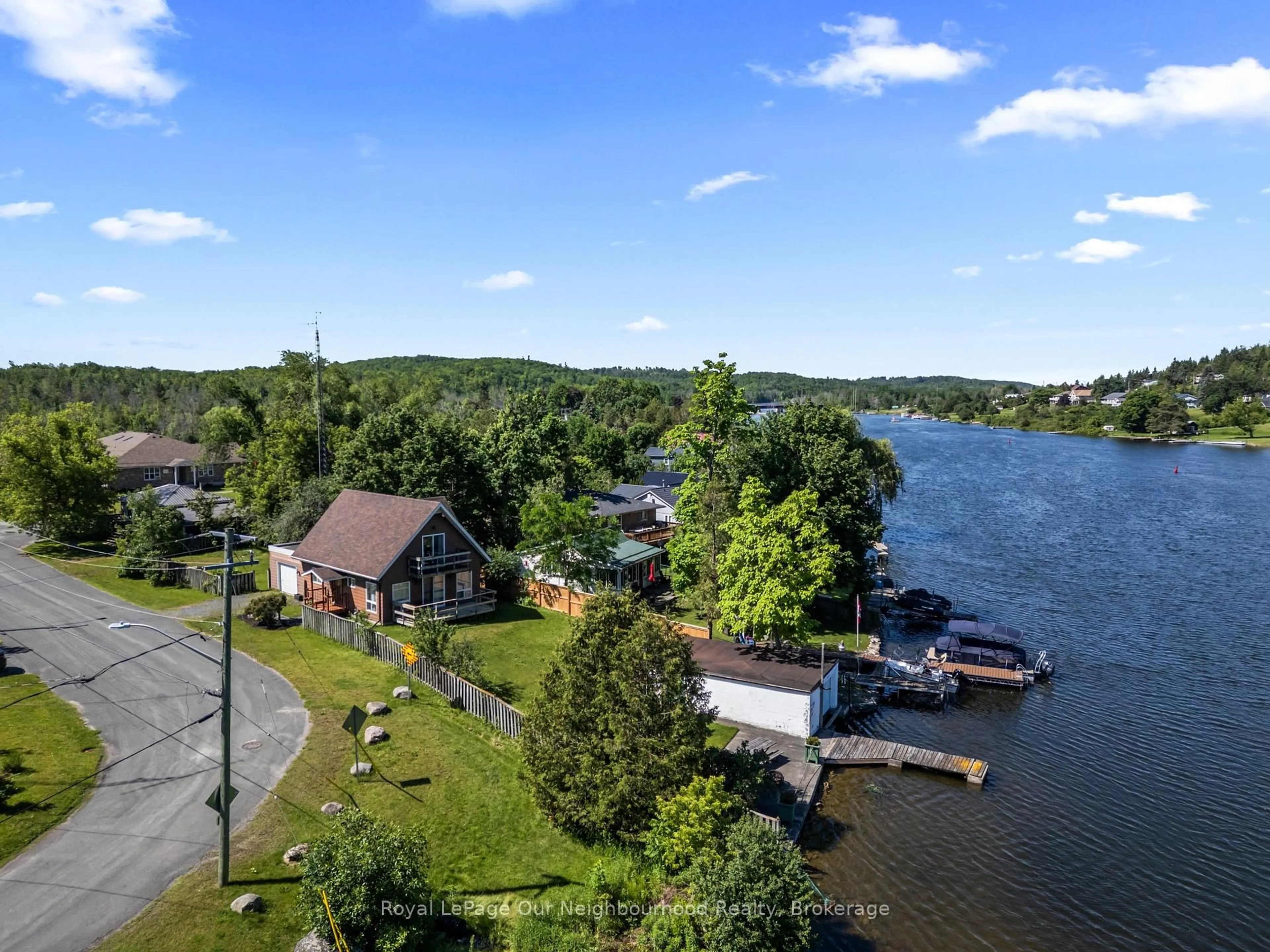 A pic from outside/outdoor area/front of a property/back of a property/a pic from drone, water/lake/river/ocean view for 103 Homewood Ave, Trent Hills Ontario K0L 1Y0