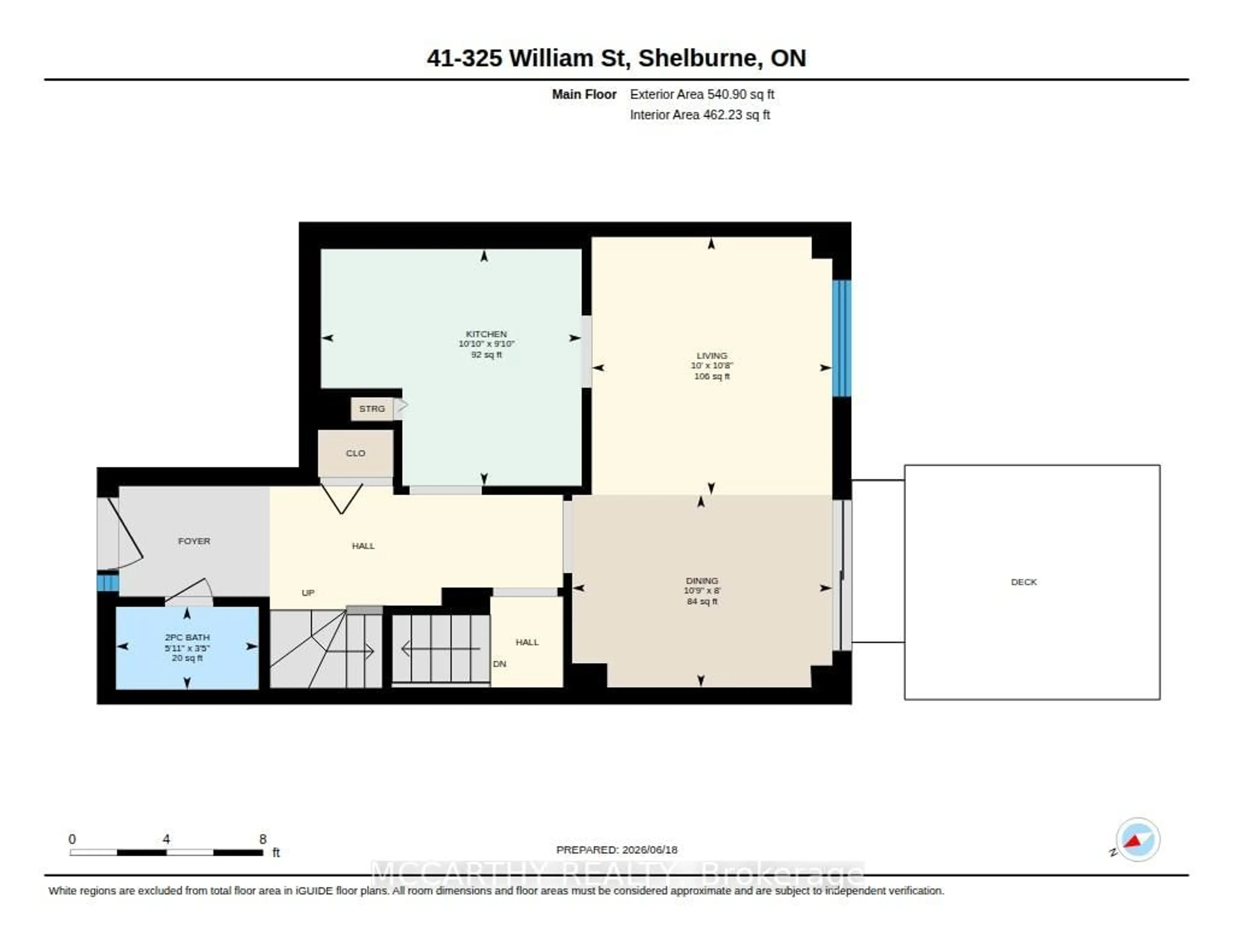 Floor plan for 325 William St #41, Shelburne Ontario L9V 2X6