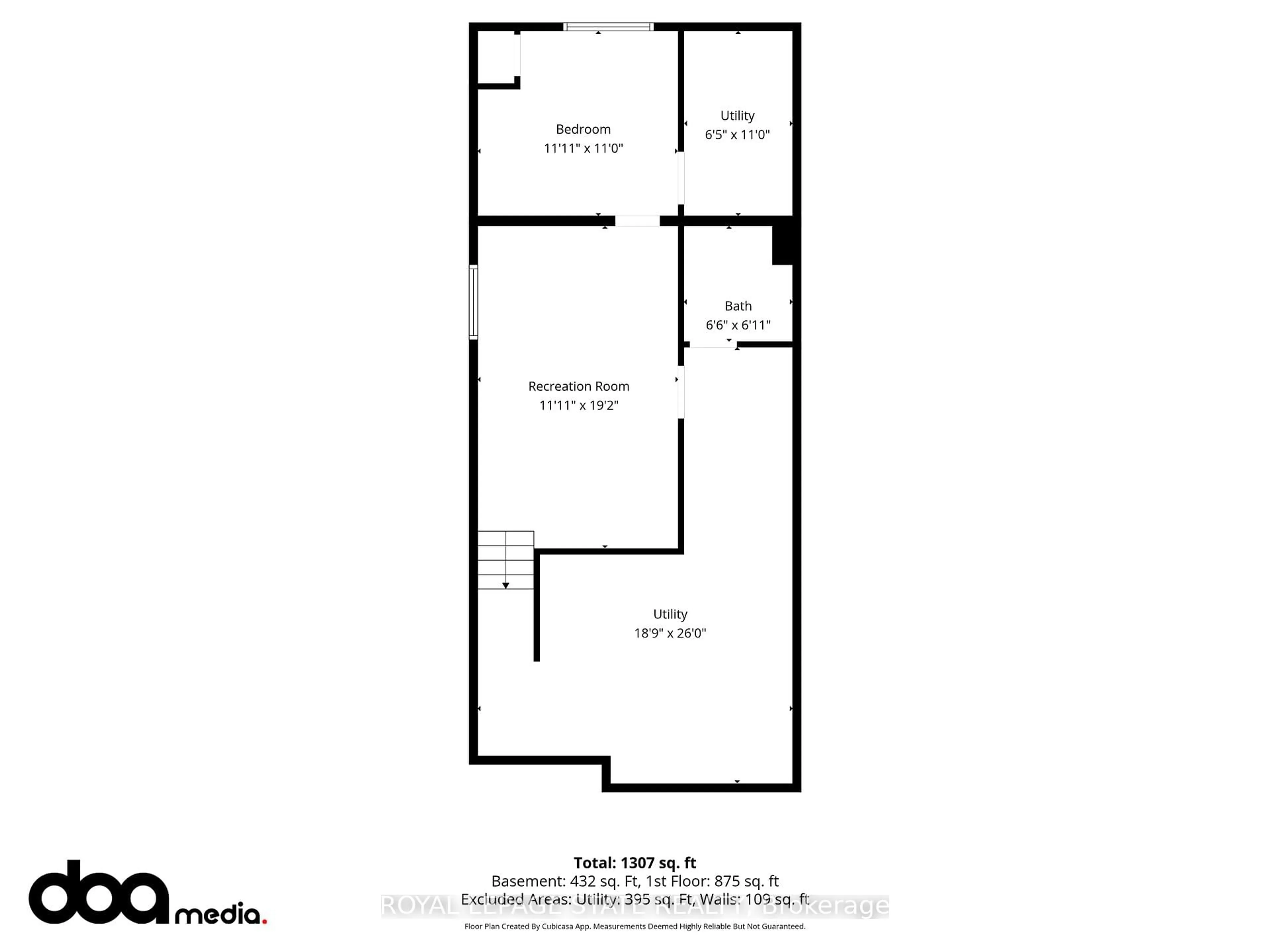 Floor plan for 172 B King St, Haldimand Ontario N0A 1H0