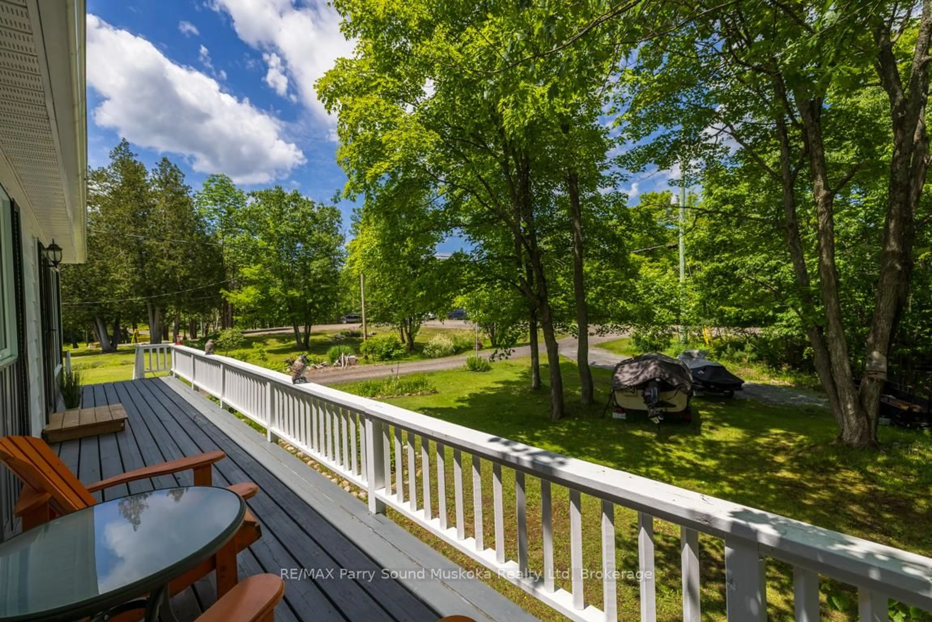 Patio, water/lake/river/ocean view for 28 Clerks Rd, Georgian Bay Ontario P0C 1H0