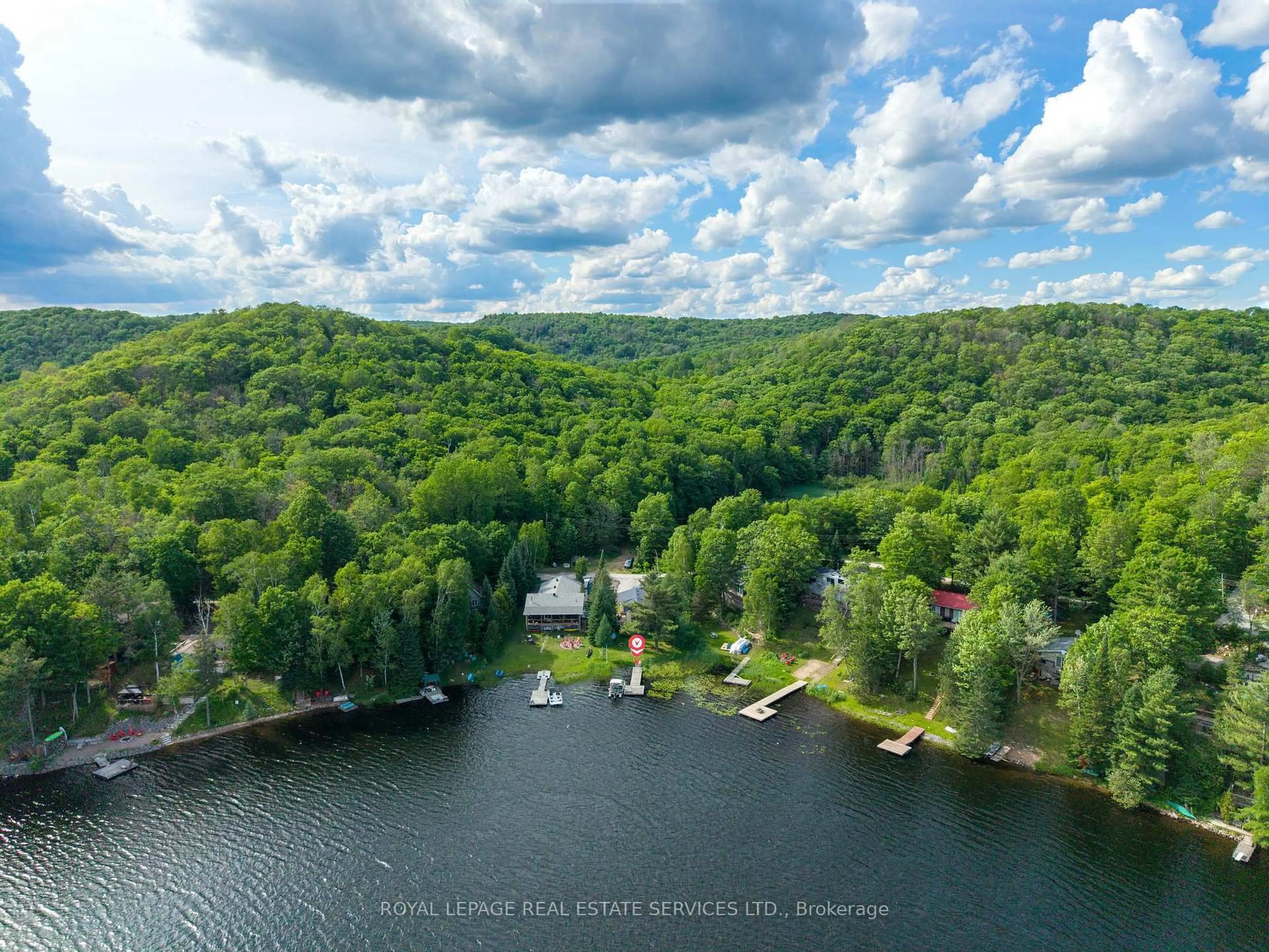 A pic from outside/outdoor area/front of a property/back of a property/a pic from drone, water/lake/river/ocean view for 269 Siddon Lake Pl, Bancroft Ontario K0L 1C0