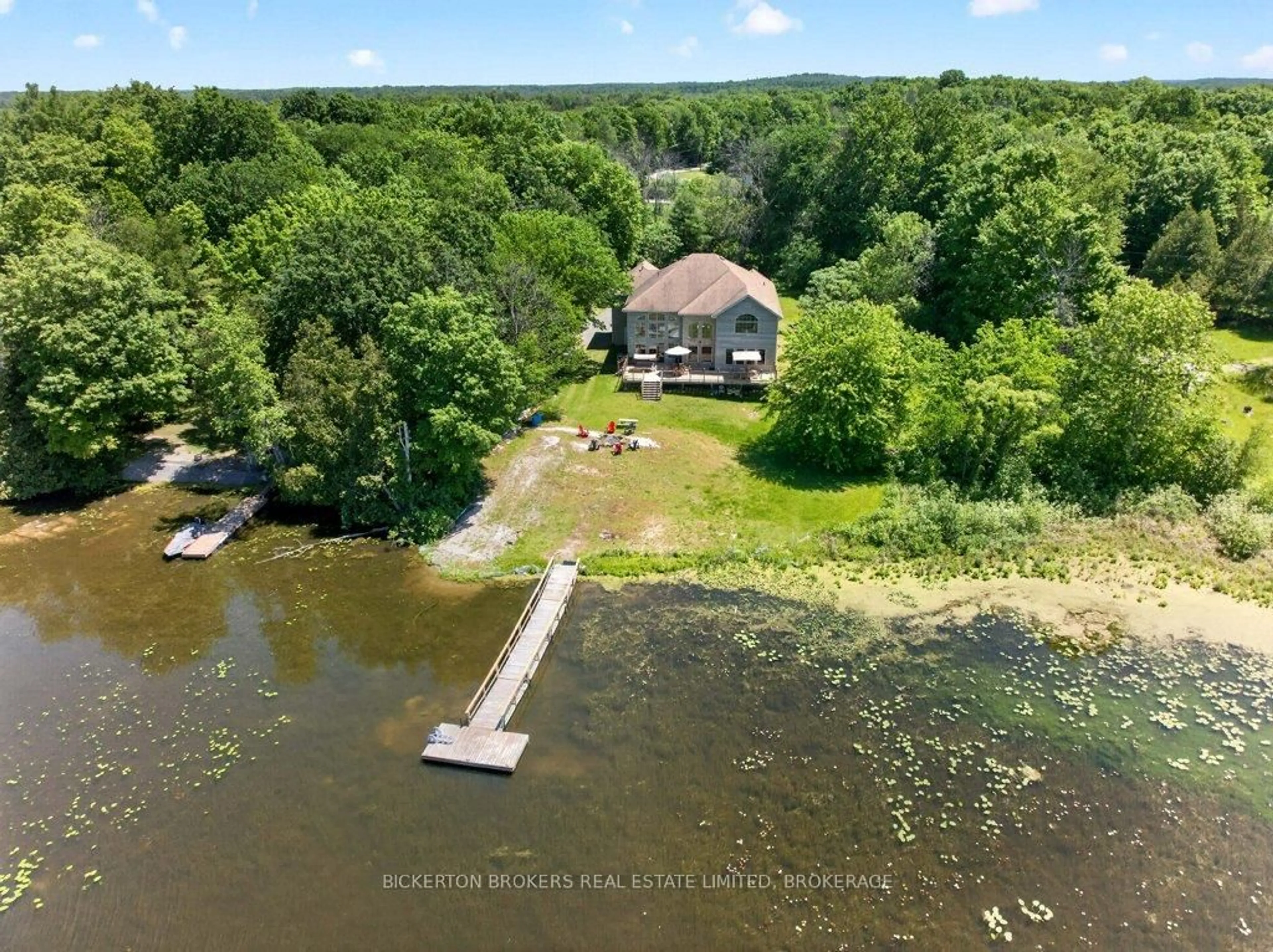 A pic from outside/outdoor area/front of a property/back of a property/a pic from drone, water/lake/river/ocean view for 27 A Cedar Sands Roadway Rd, Rideau Lakes Ontario K0E 1N0