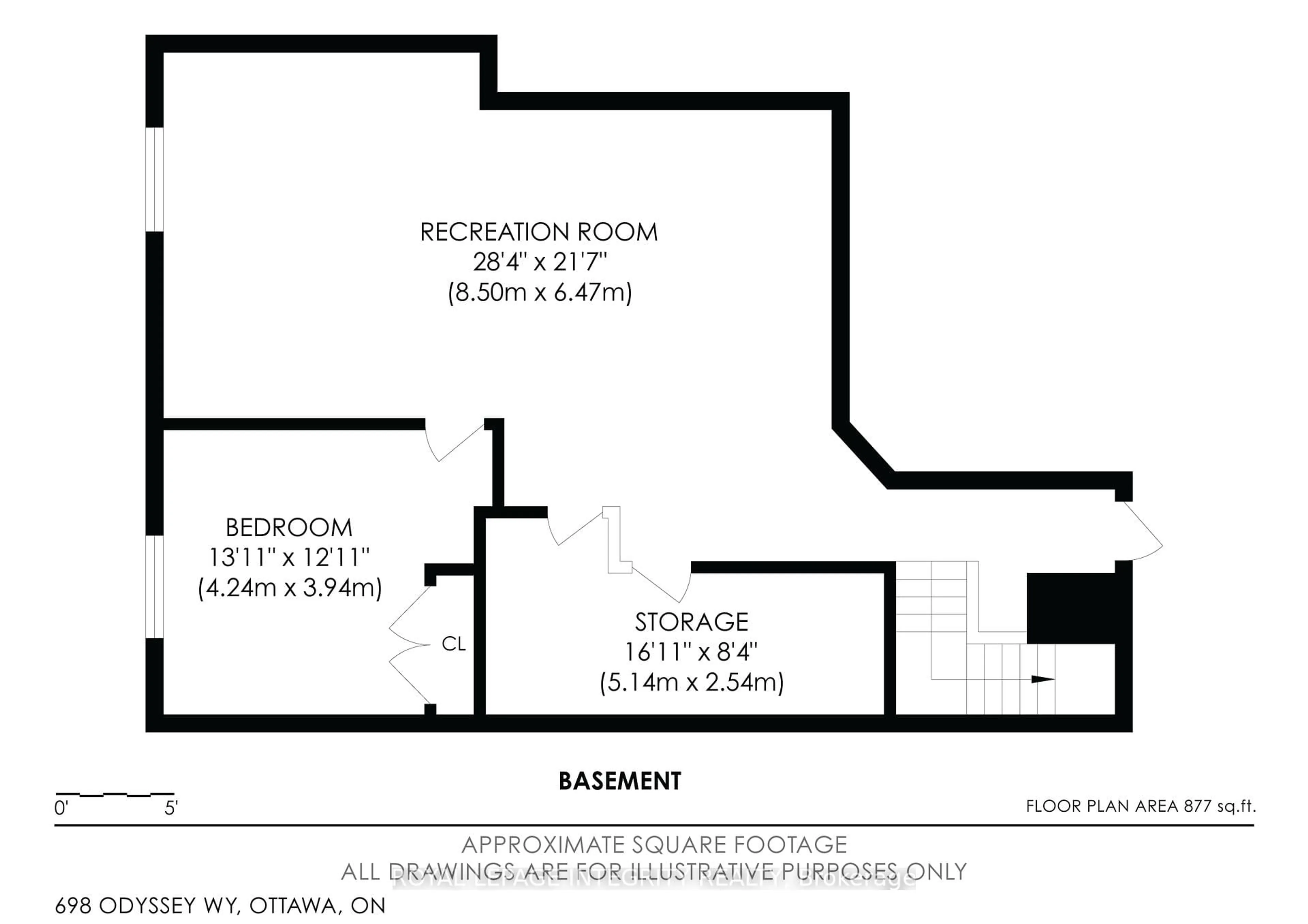 Floor plan for 698 Odyssey Way, Ottawa Ontario K1T 0V3