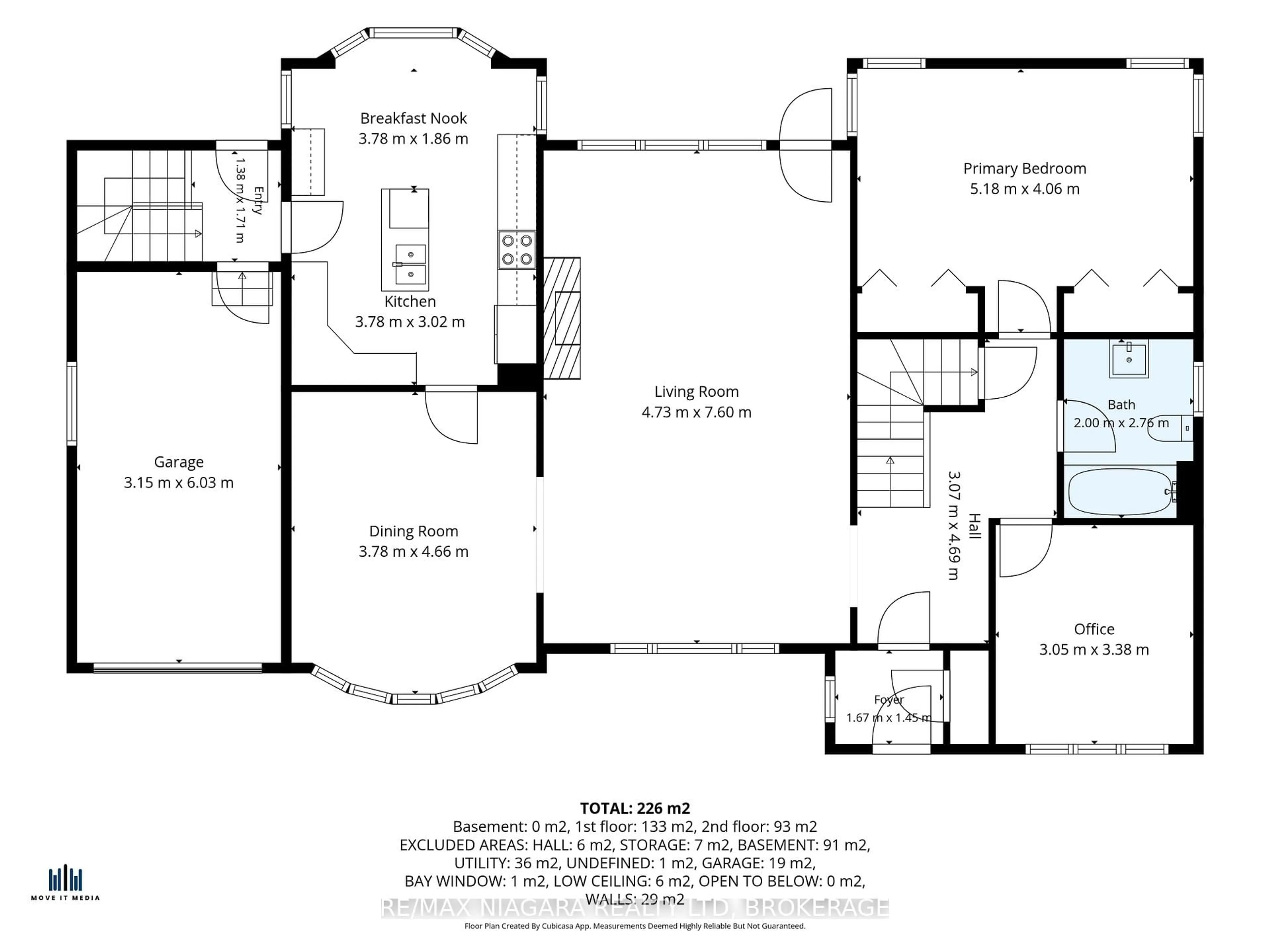 Floor plan for 97 Glenridge Ave, St. Catharines Ontario L2R 4X4