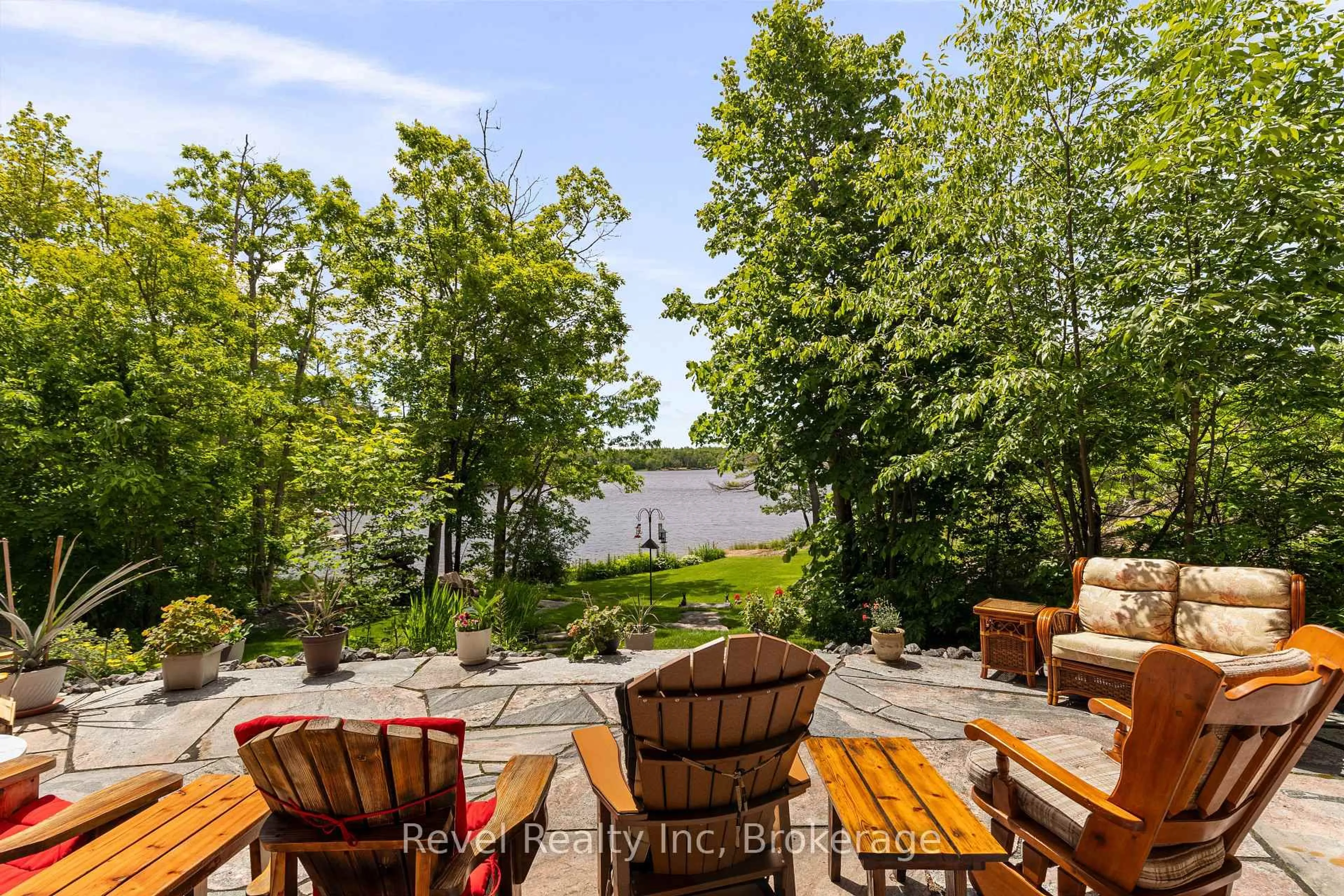 Patio, water/lake/river/ocean view for 189 Koetsier Lane, Georgian Bay Ontario P0E 1E0