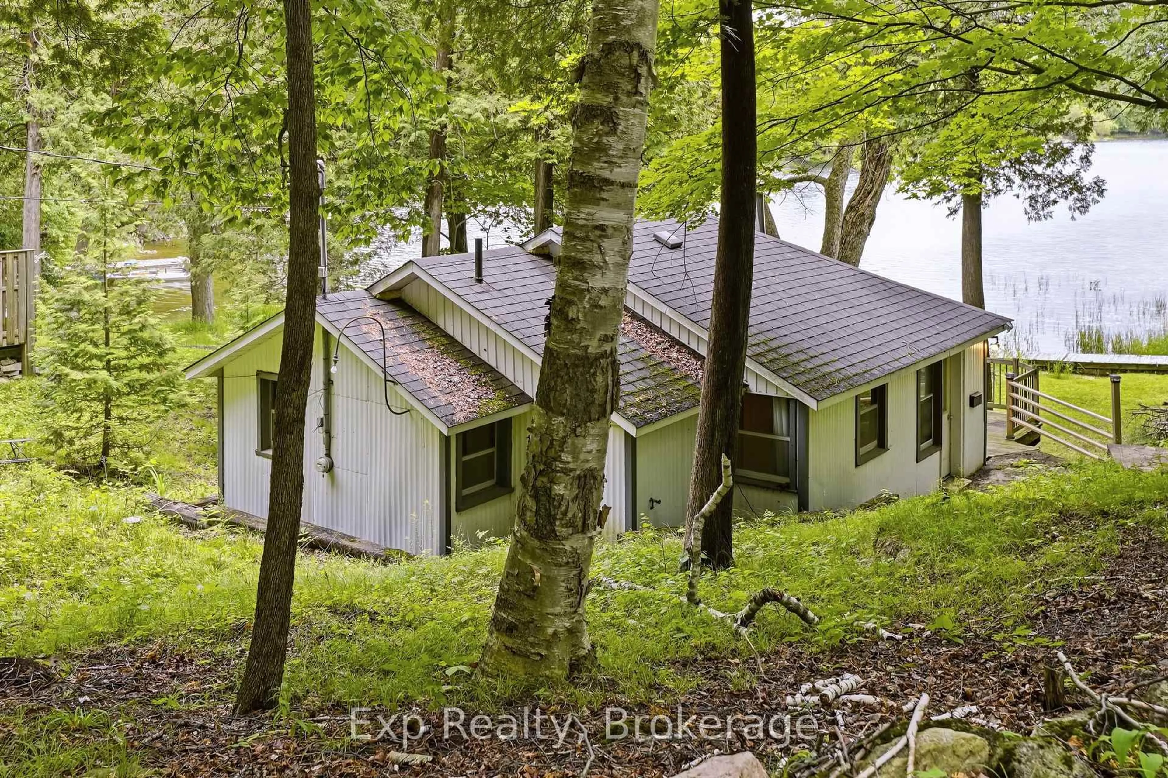 A pic from outside/outdoor area/front of a property/back of a property/a pic from drone, forest/trees view for 2077 Hambly Lane, Hartington Ontario K0H 1W0