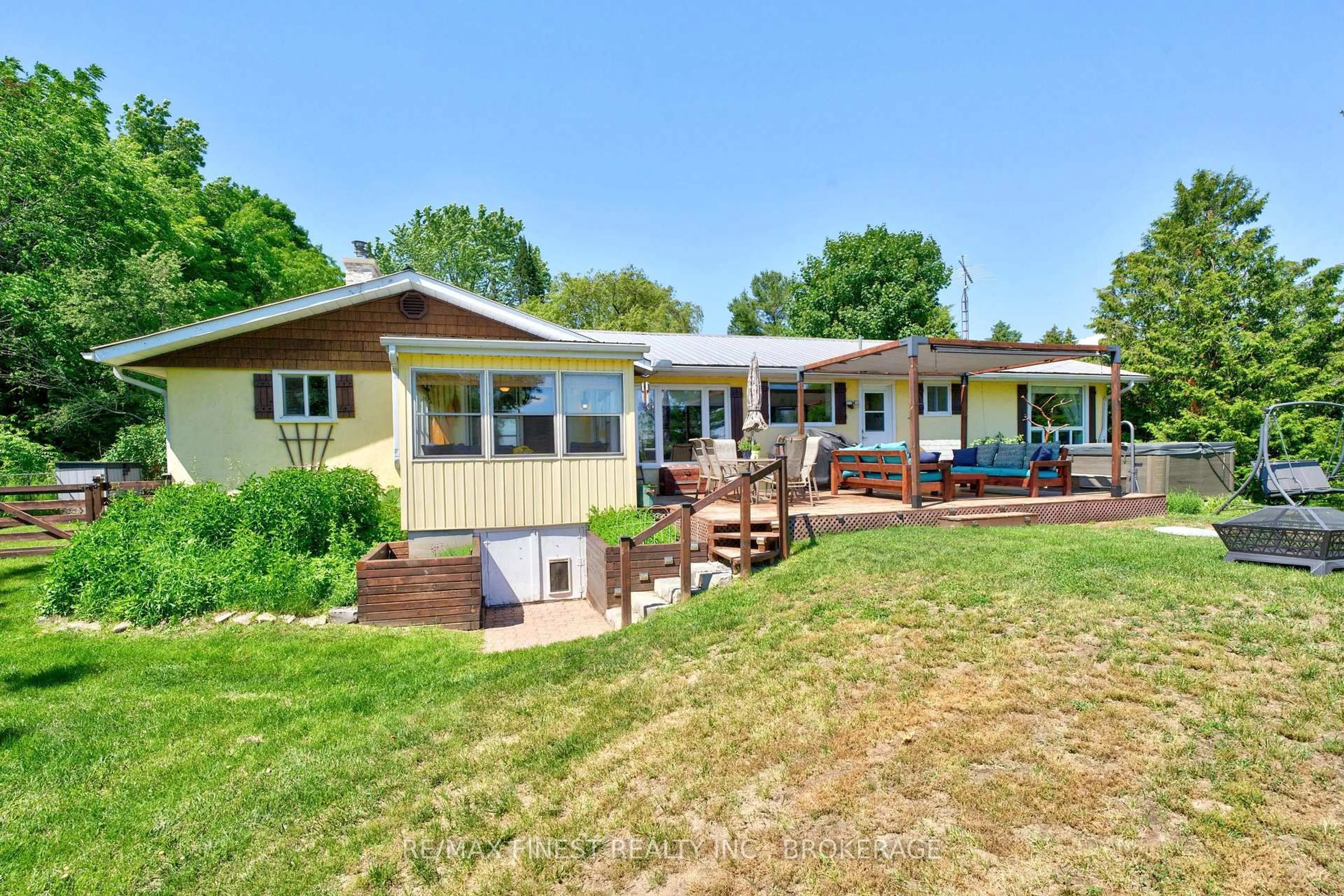 A pic from outside/outdoor area/front of a property/back of a property/a pic from drone, water/lake/river/ocean view for 99 ARAGON Rd, Kingston Ontario K0H 1S0
