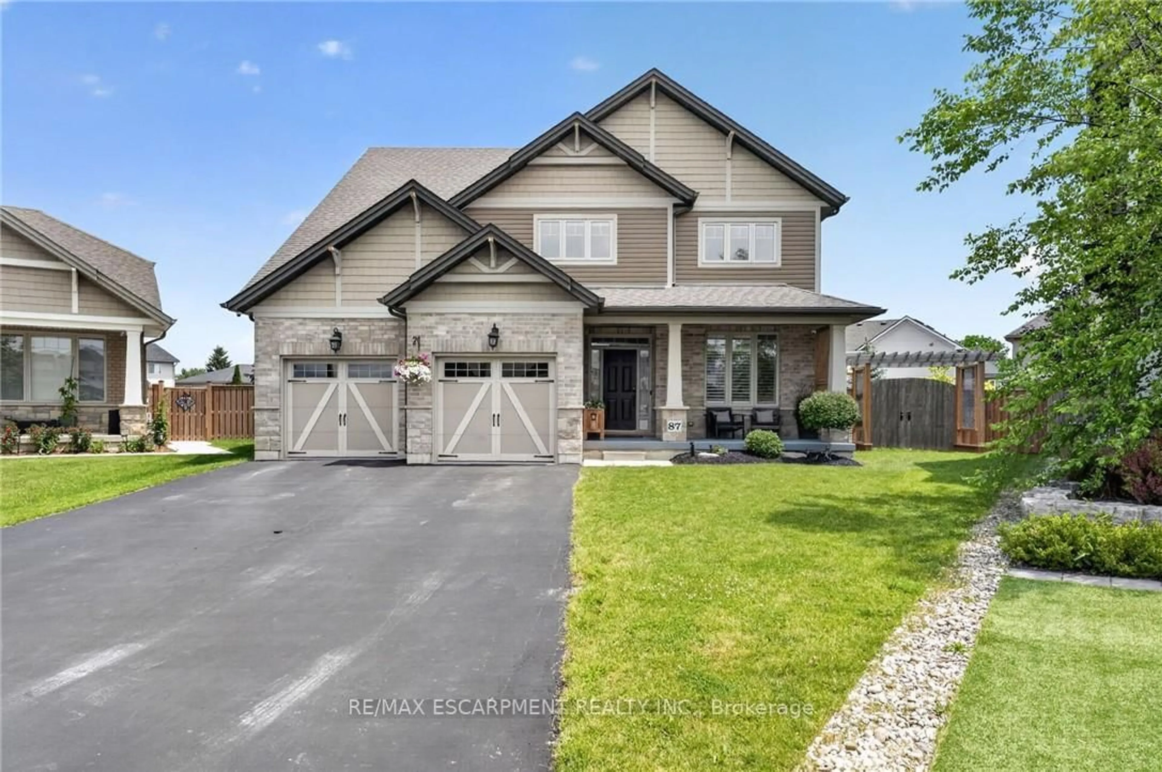 Home with brick exterior material, street for 87 Anastasia Blvd, West Lincoln Ontario L0R 2A0