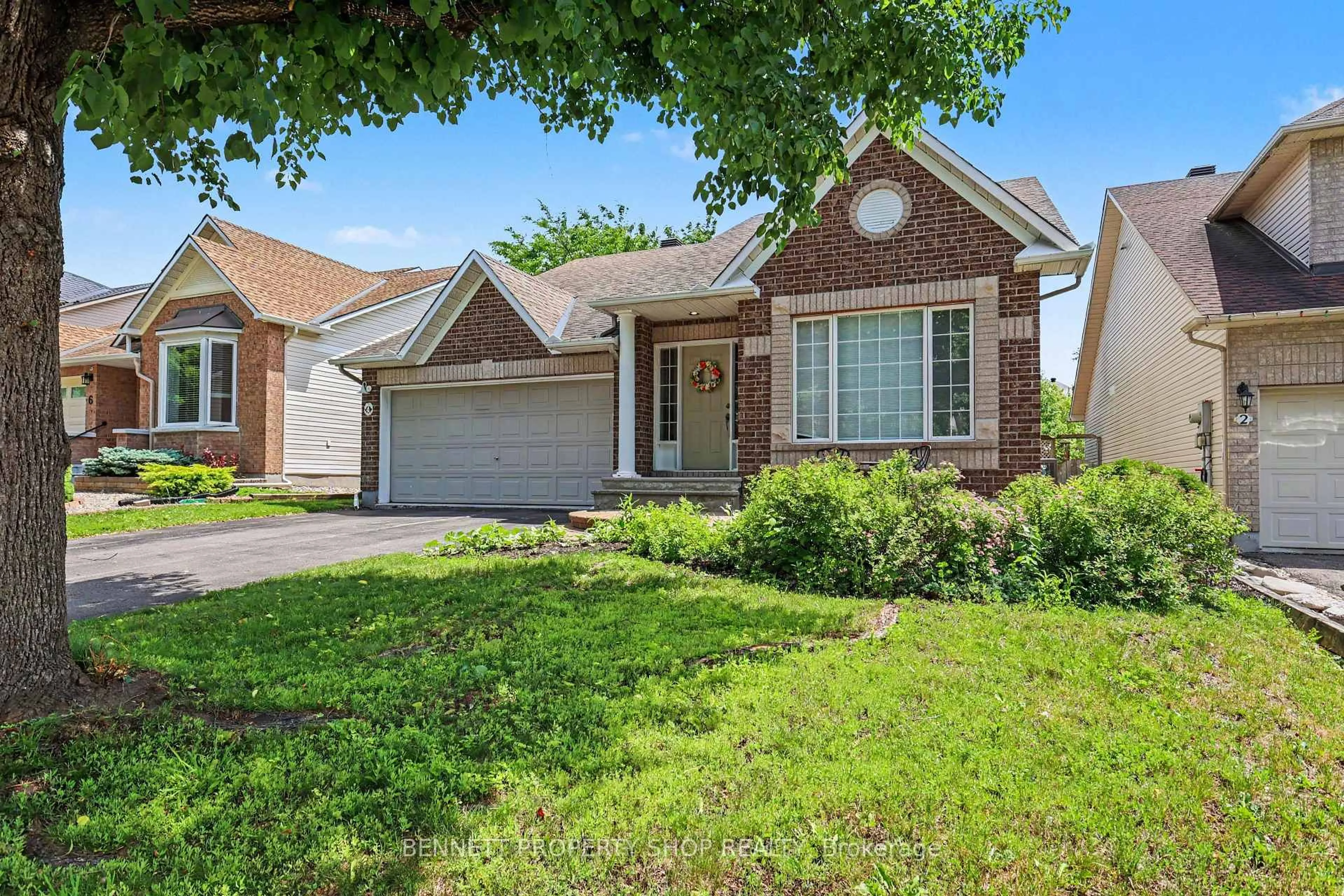Home with brick exterior material, street for 4 Burnstead Cres, Ottawa Ontario K2M 2T4