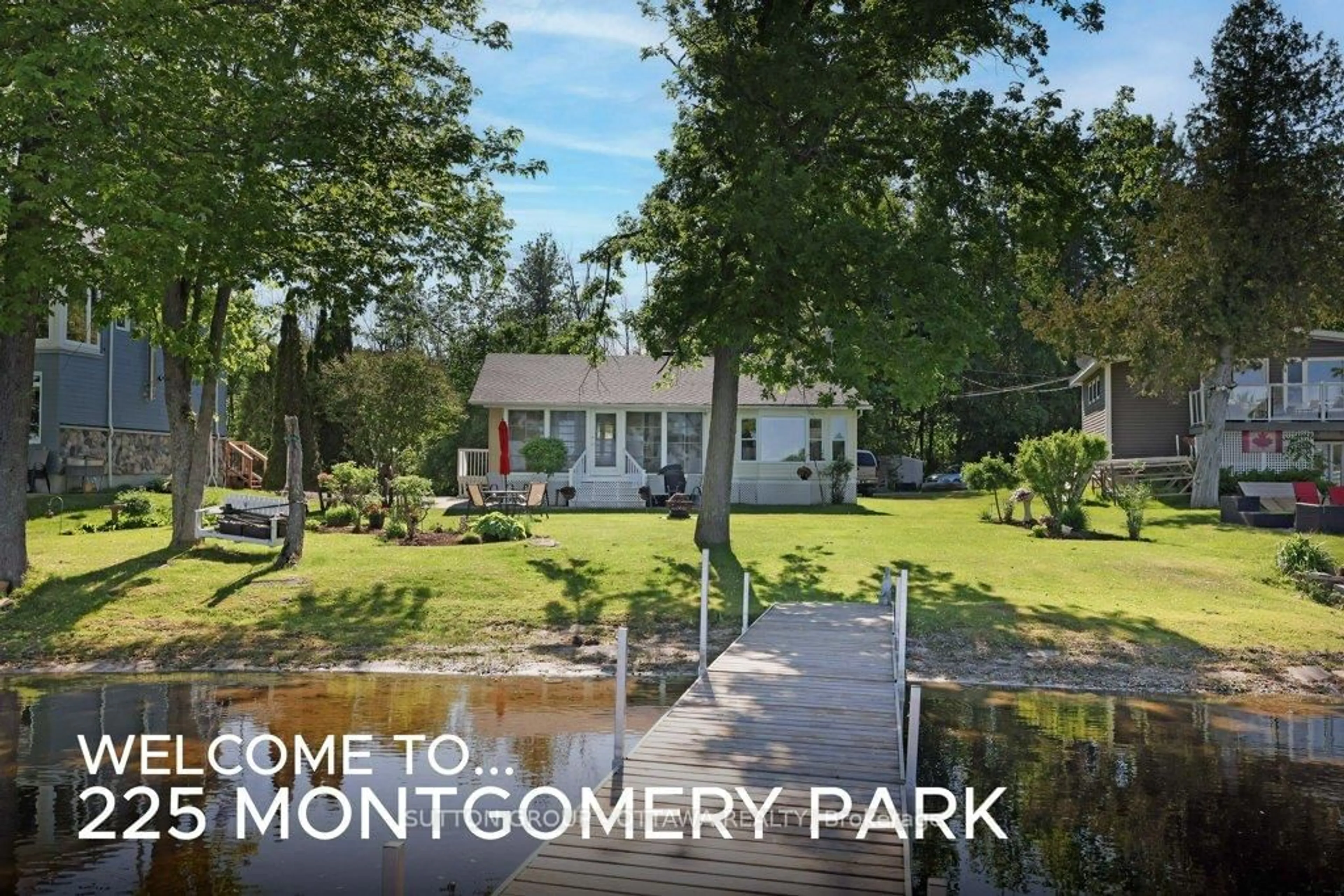 A pic from outside/outdoor area/front of a property/back of a property/a pic from drone, water/lake/river/ocean view for 225 Montgomery Park Rd, Carleton Place Ontario K7C 3P1