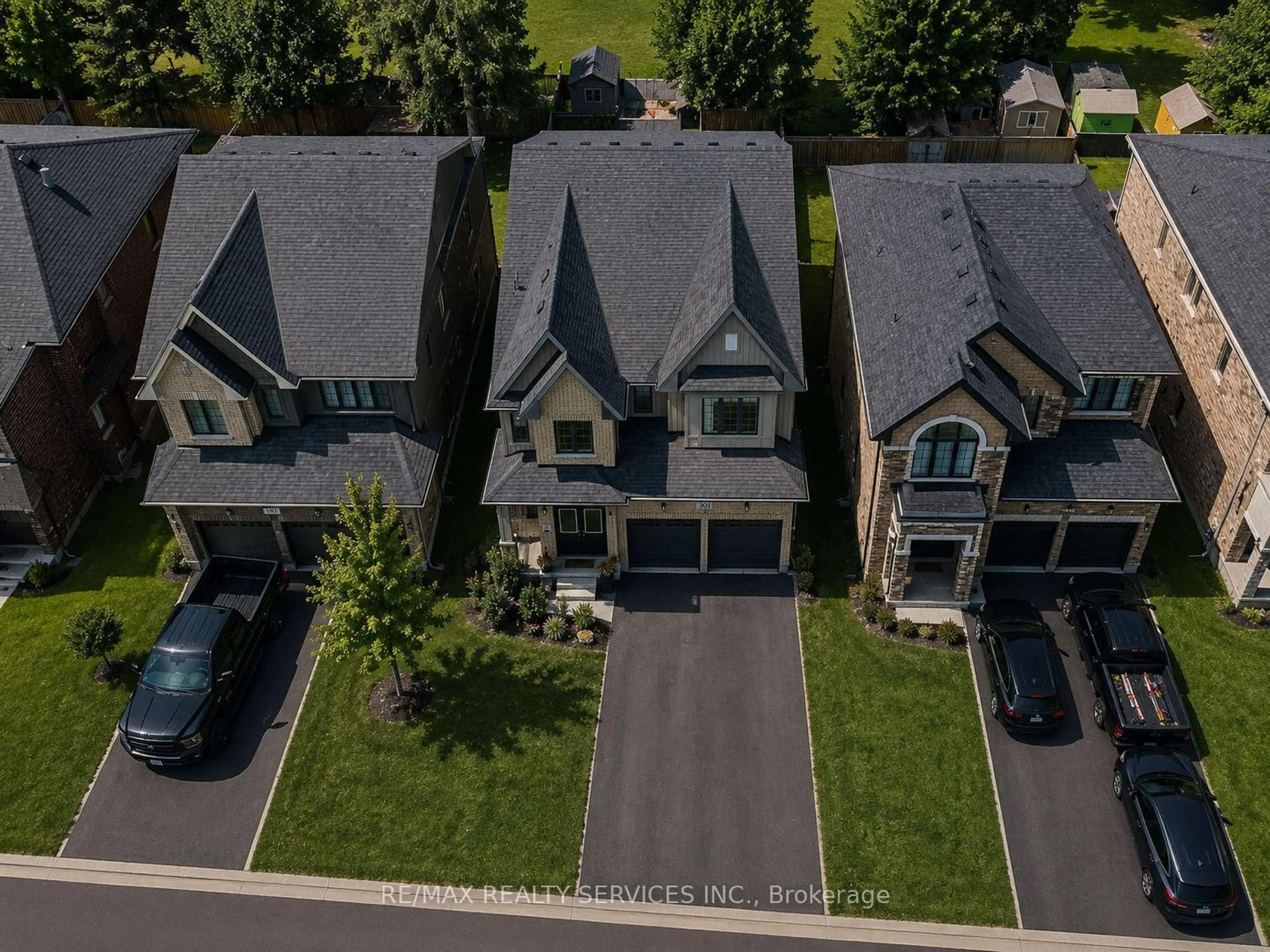 A pic from outside/outdoor area/front of a property/back of a property/a pic from drone, street for 201 Dingman St, Wellington North Ontario N0G 1A0
