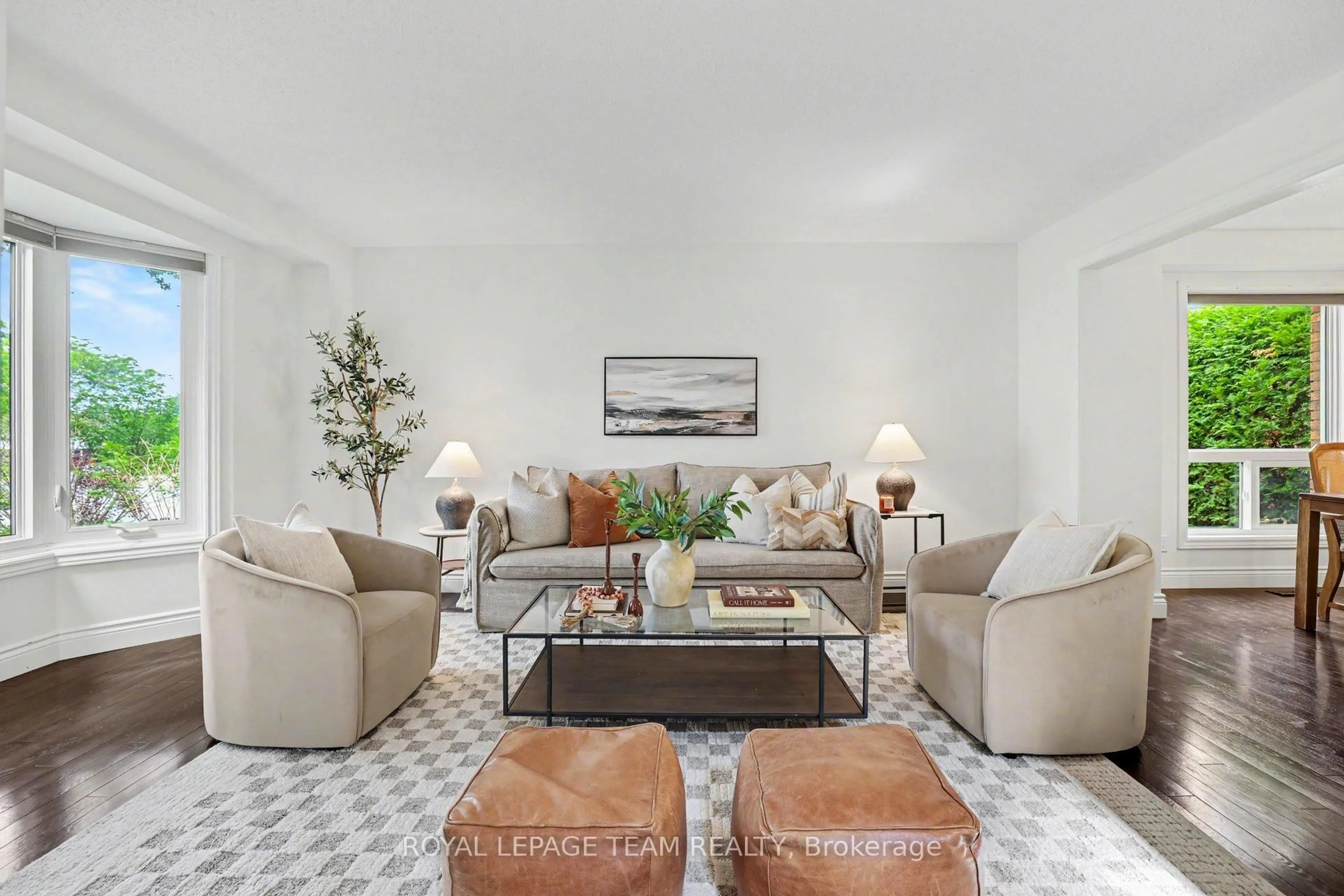 Living room with furniture, unknown for 26 Bernier Terr, Ottawa Ontario K2L 2V2