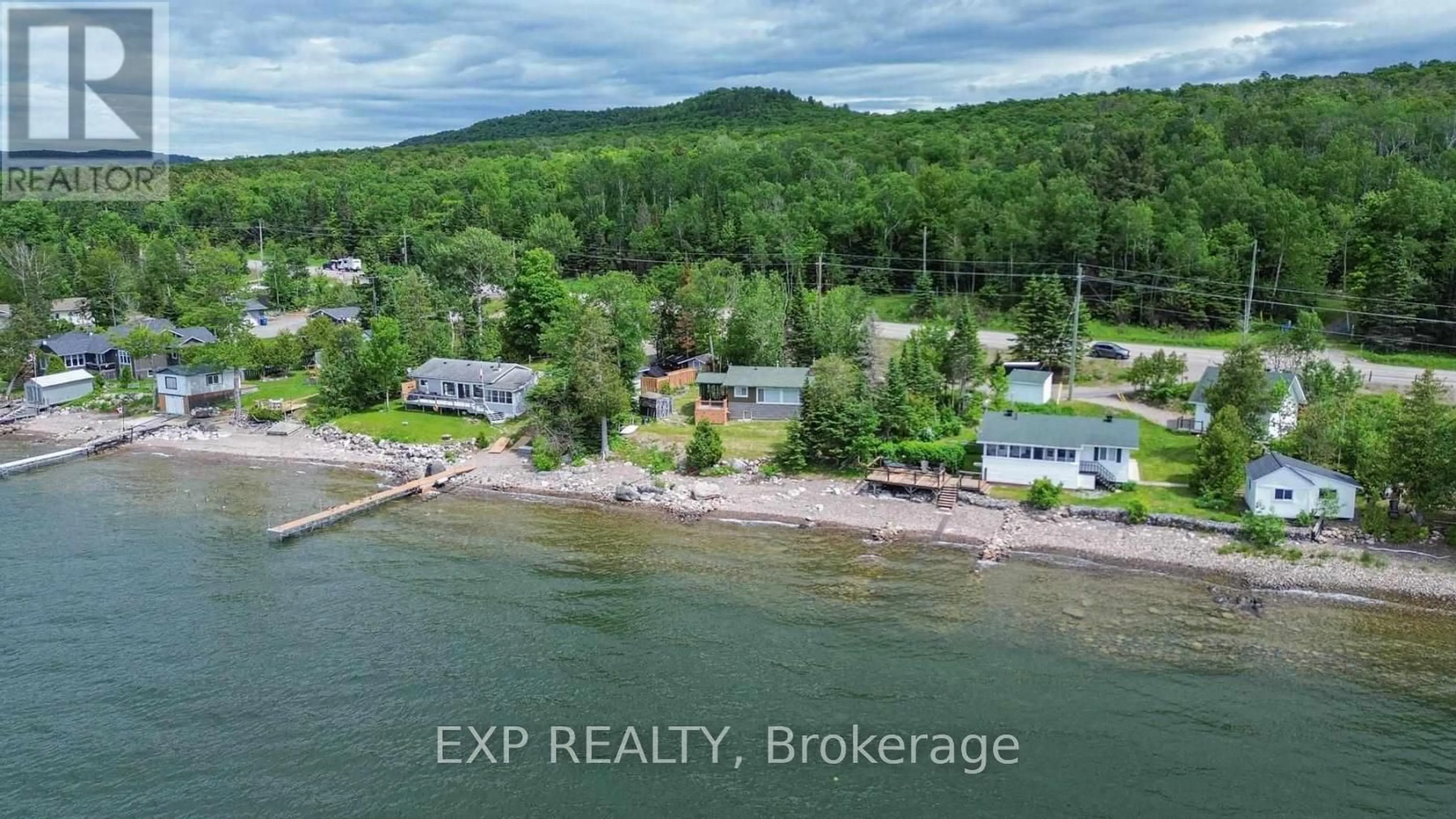 A pic from outside/outdoor area/front of a property/back of a property/a pic from drone, water/lake/river/ocean view for 6525 B Highway 17 Highway, Algoma Remote Area Ontario P0S 1E0