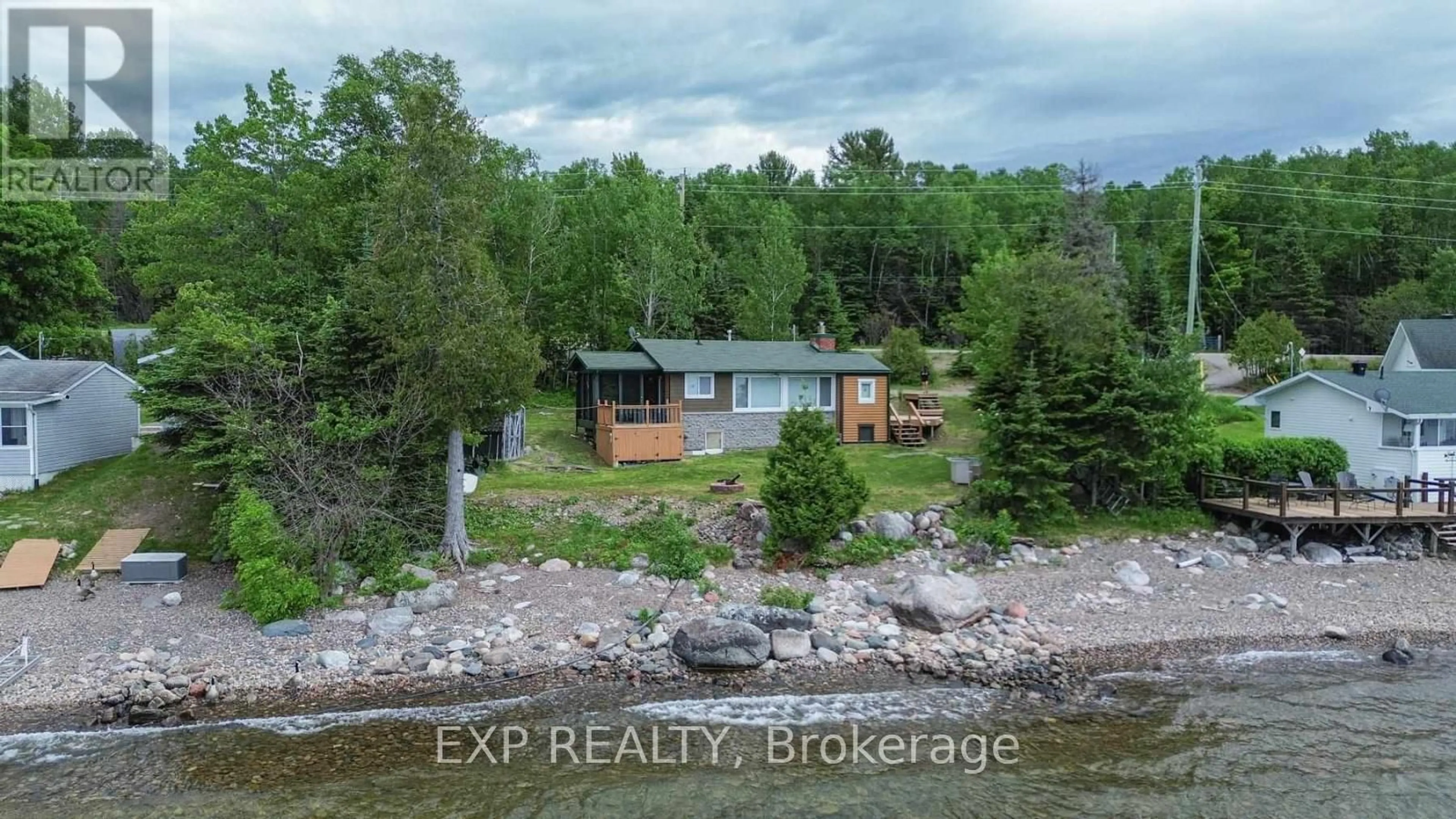 A pic from outside/outdoor area/front of a property/back of a property/a pic from drone, water/lake/river/ocean view for 6525 B Highway 17 Highway, Algoma Remote Area Ontario P0S 1E0