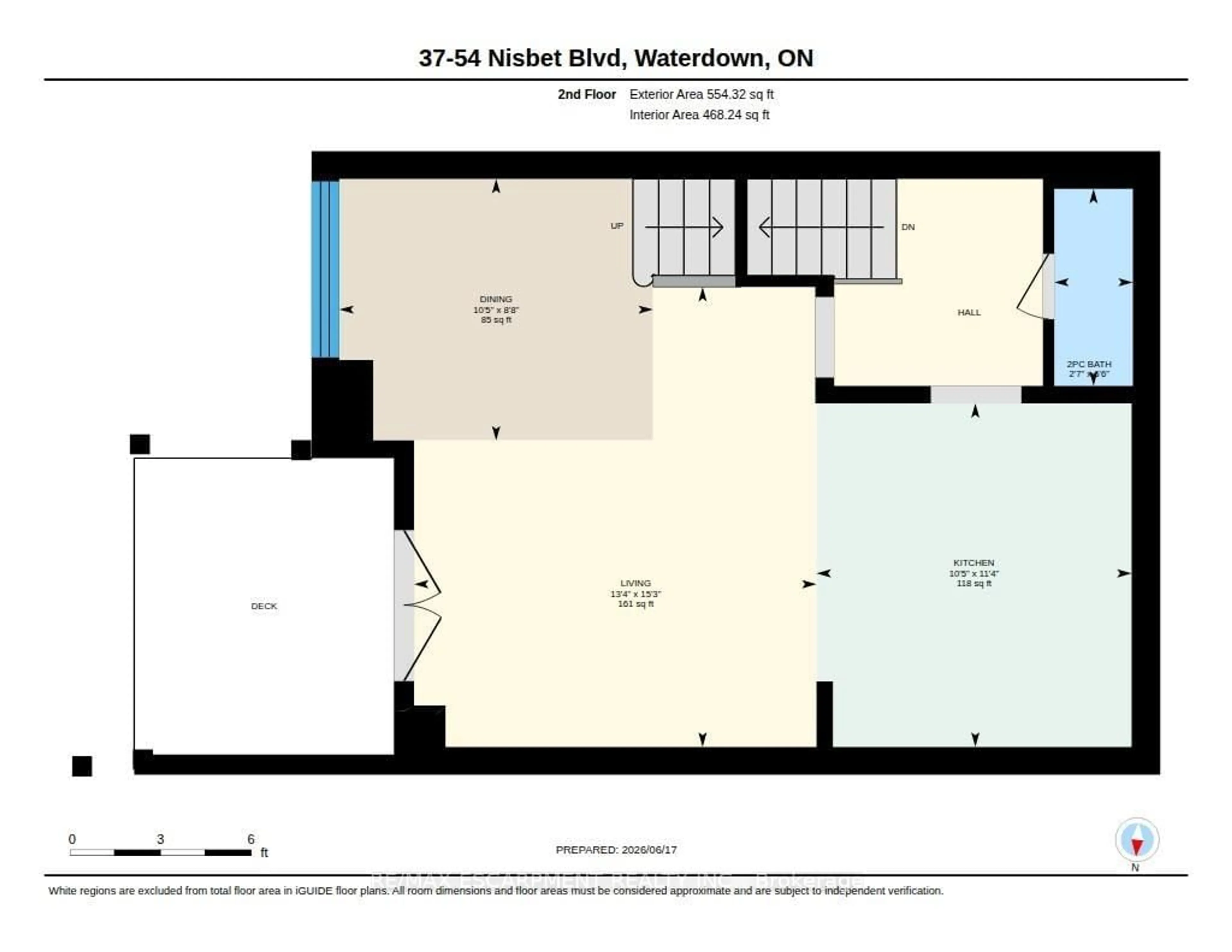 Floor plan for 54 Nisbet Blvd #37, Hamilton Ontario L8B 0Y3