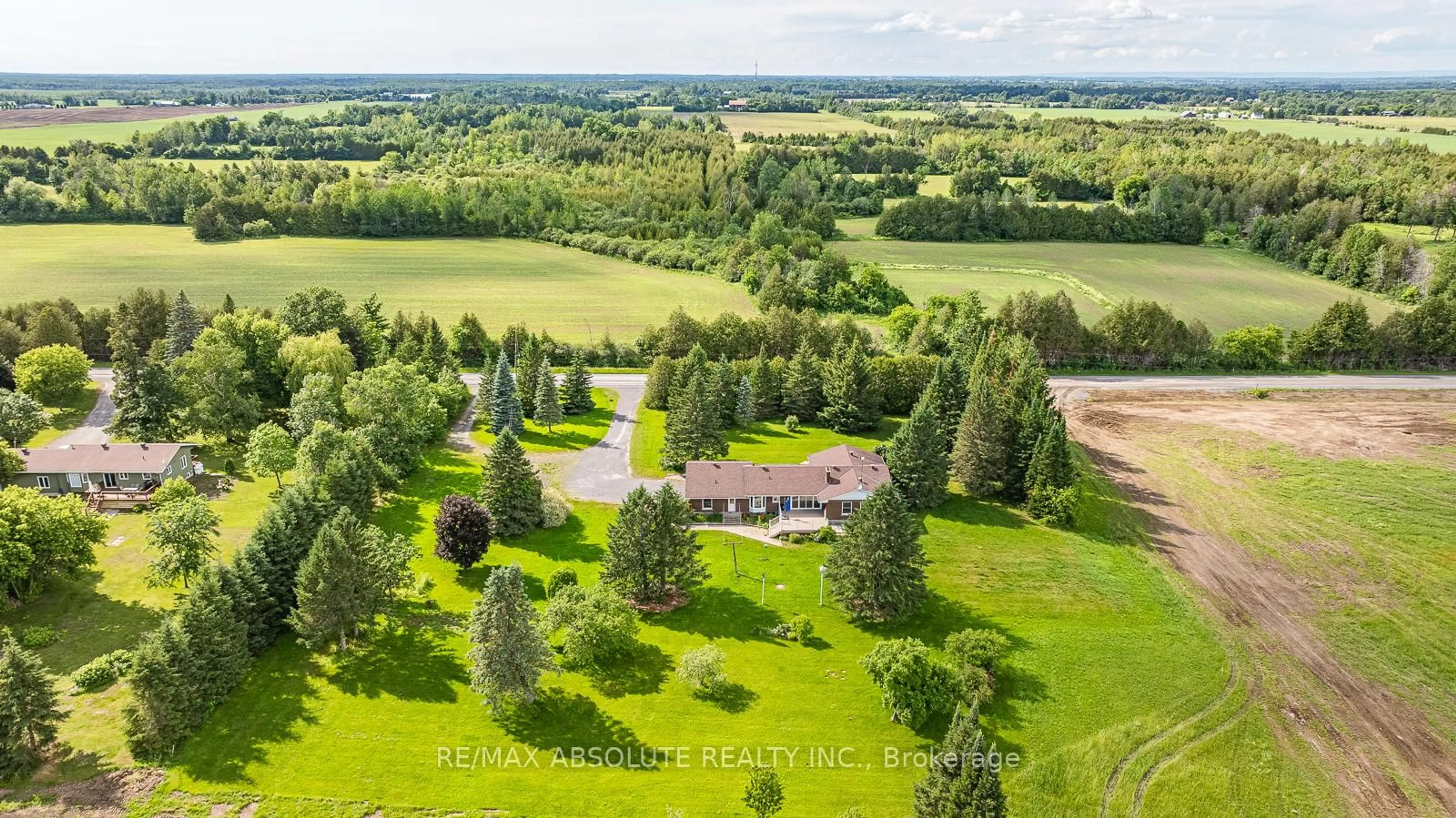 A pic from outside/outdoor area/front of a property/back of a property/a pic from drone, forest/trees view for 2772 Harbison Rd, Richmond Ontario K0A 2Z0