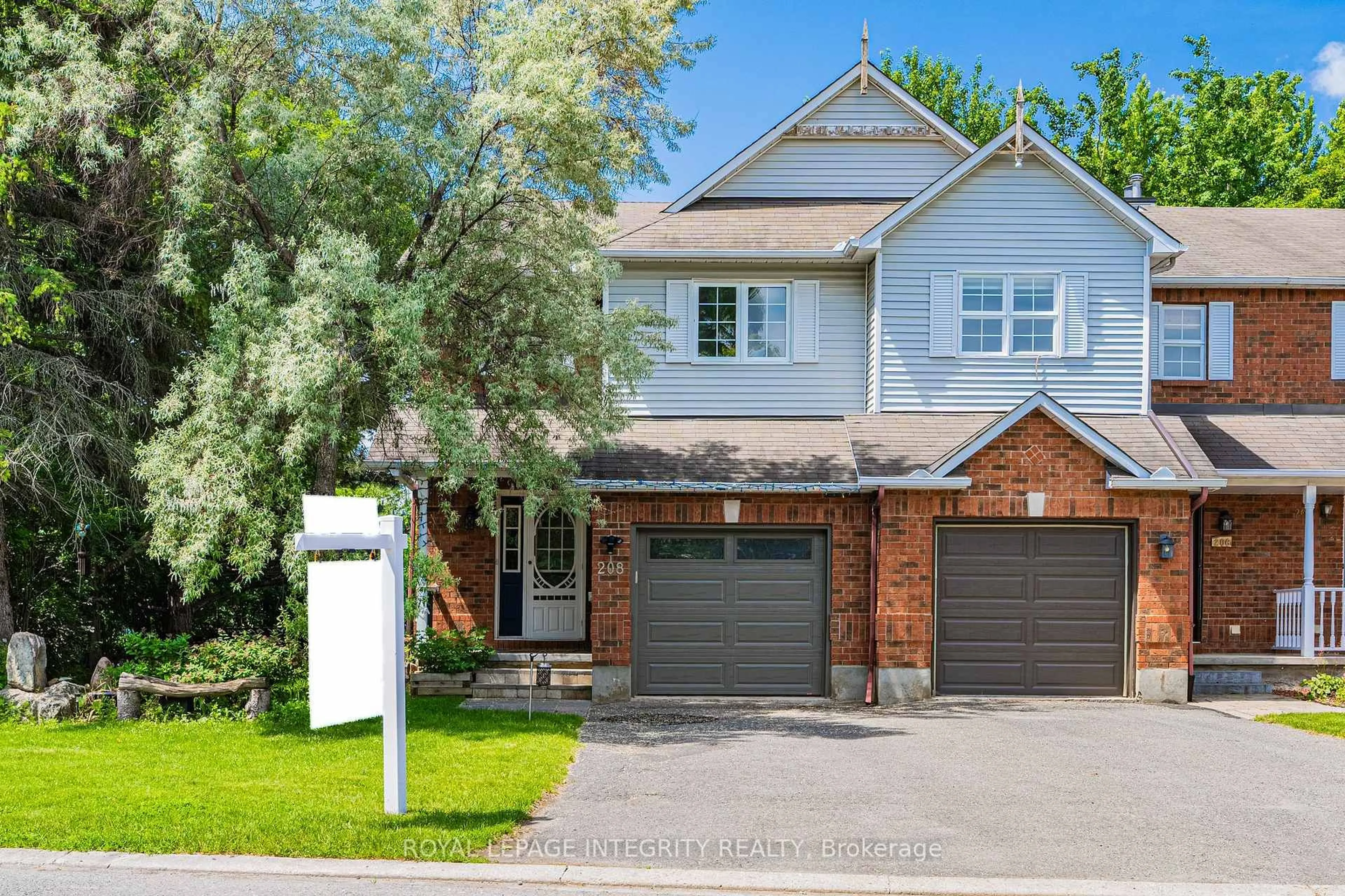 Home with brick exterior material, street for 208 BLACKDOME Cres, Kanata Ontario K2T 1A6