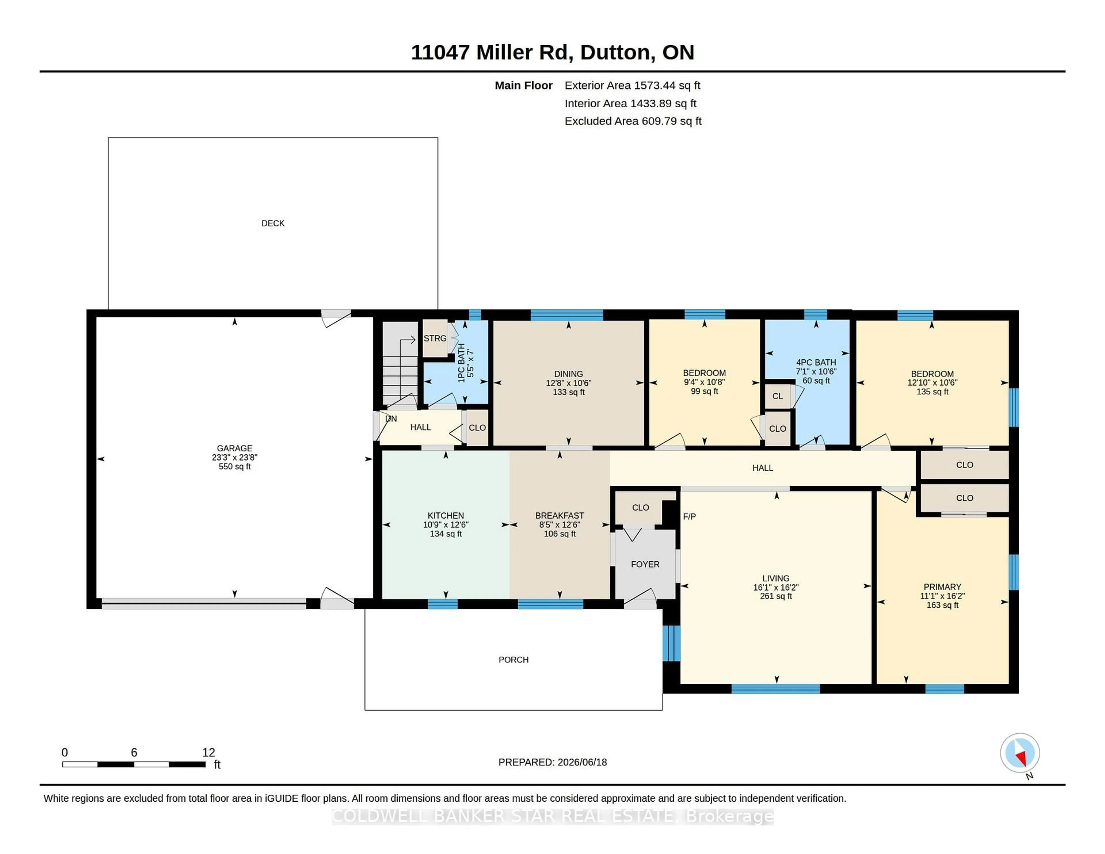 Floor plan for 11047 Miller Rd, Dutton/Dunwich Ontario N0L 1J0