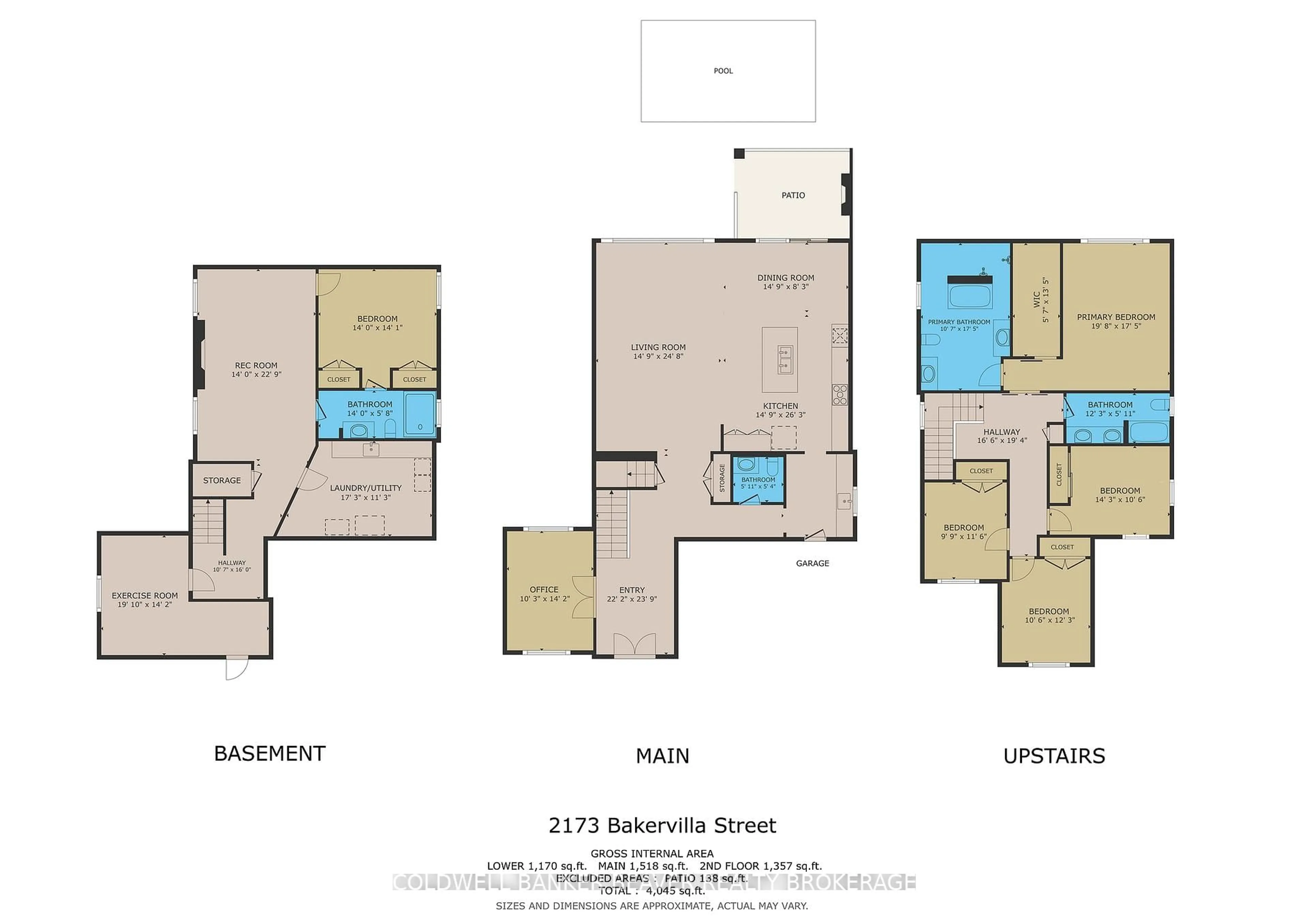 Floor plan for 2173 Bakervilla St, London South Ontario N6P 0E5
