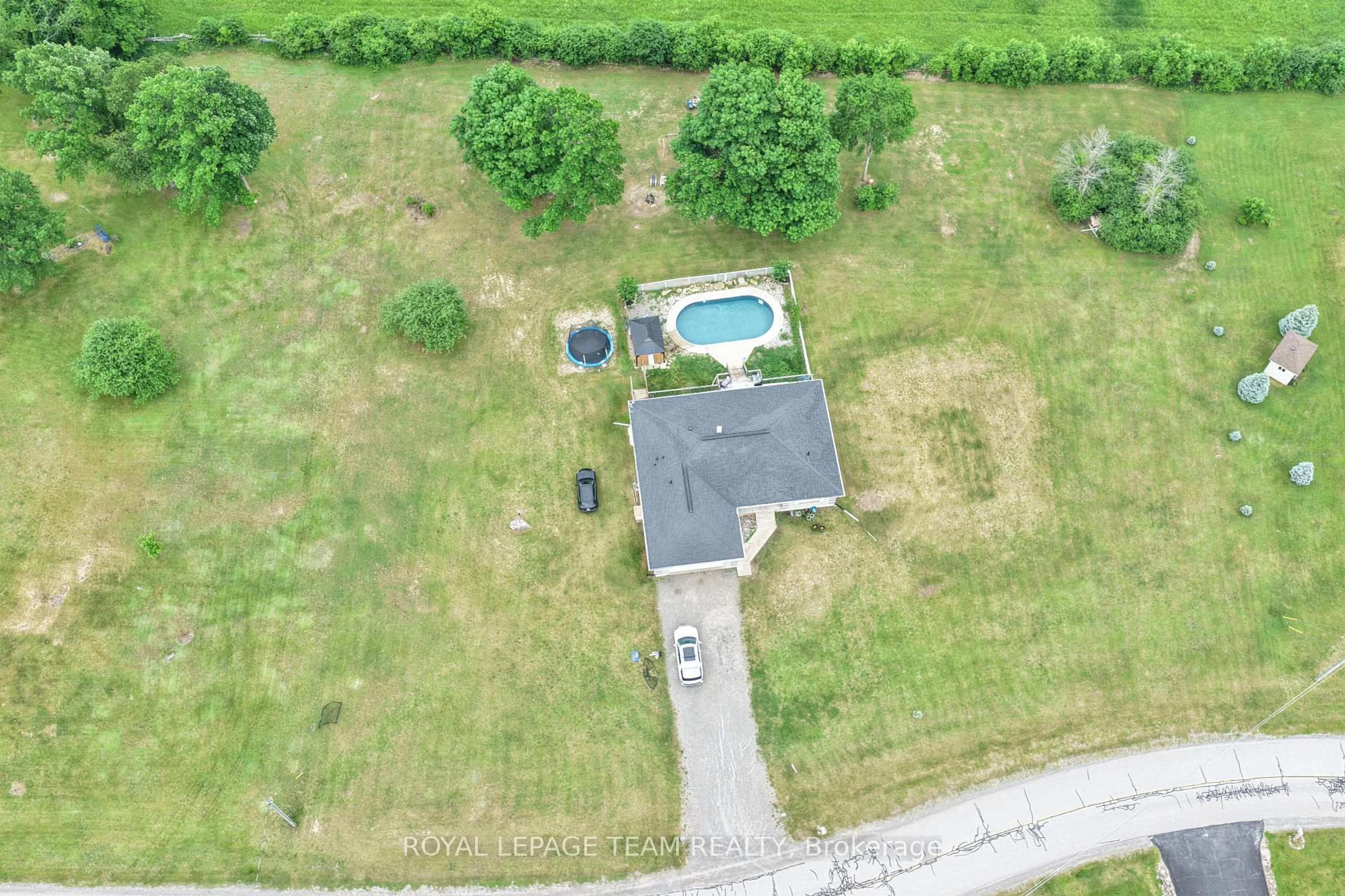 A pic from outside/outdoor area/front of a property/back of a property/a pic from drone, water/lake/river/ocean view for 281 Bristow Dr Dr, Smiths Falls Ontario K7A 5B8