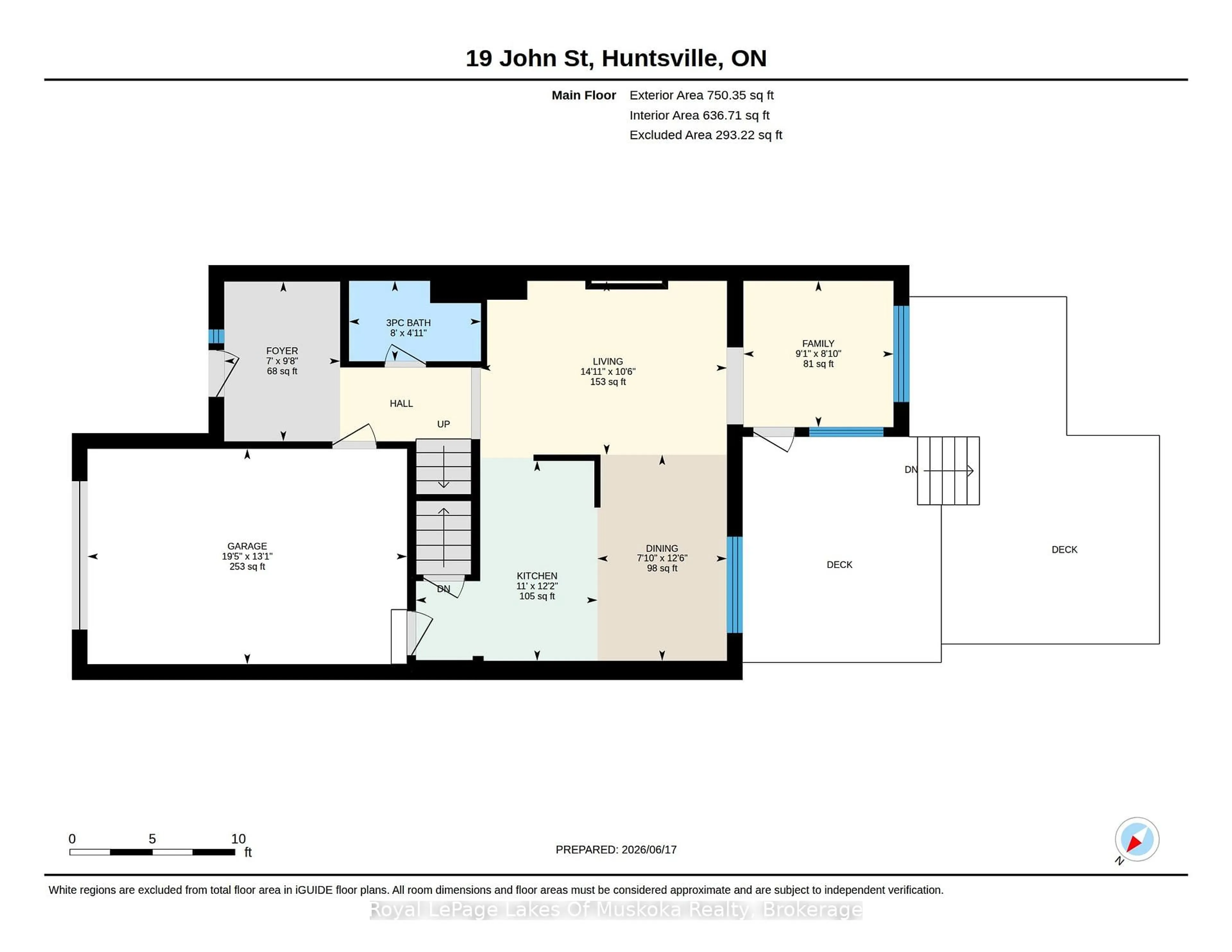 Floor plan for 19 John St, Huntsville Ontario P1H 1H2