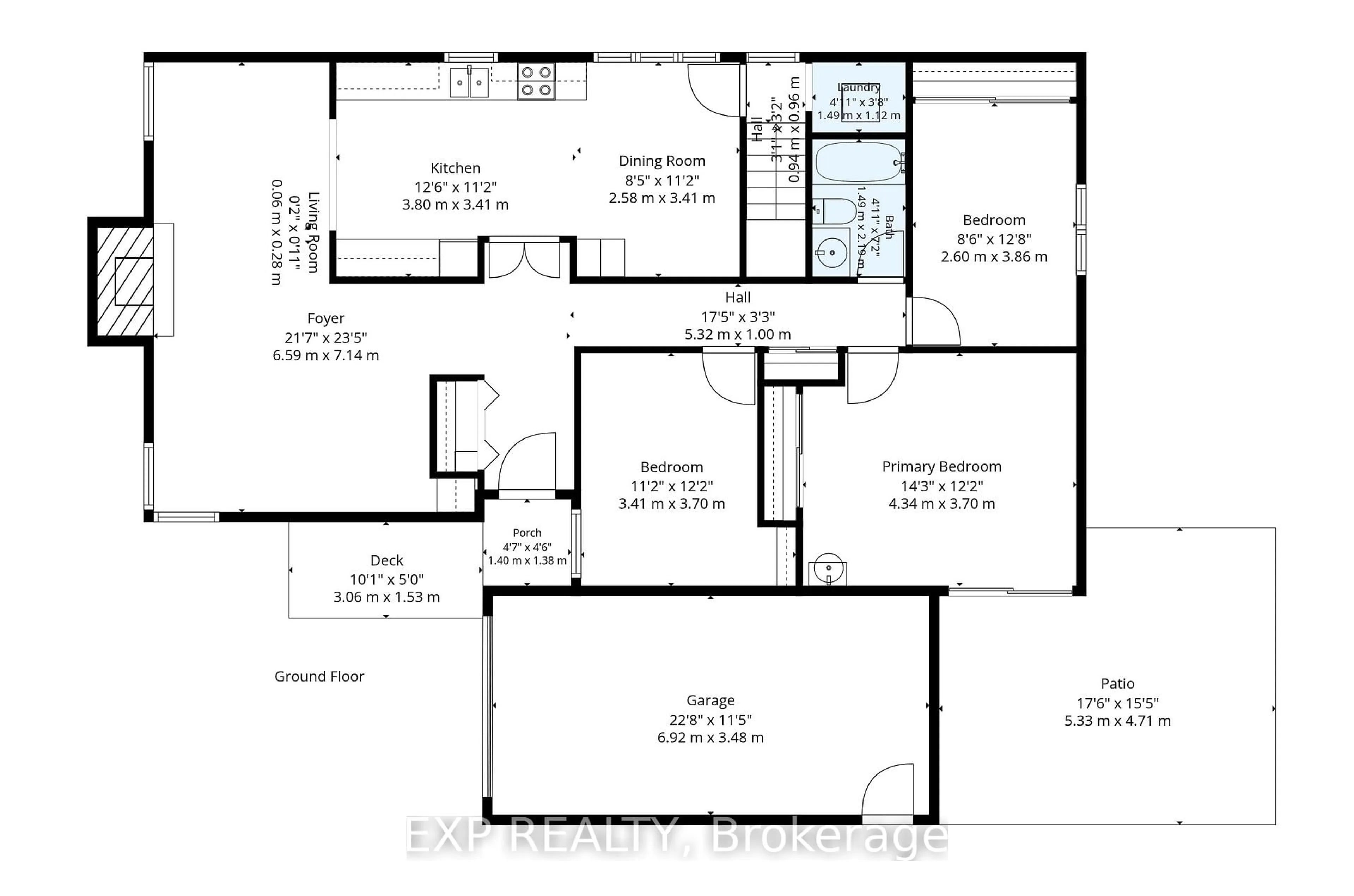Floor plan for 956 Gold Cres, Ottawa Ontario K2B 8C5