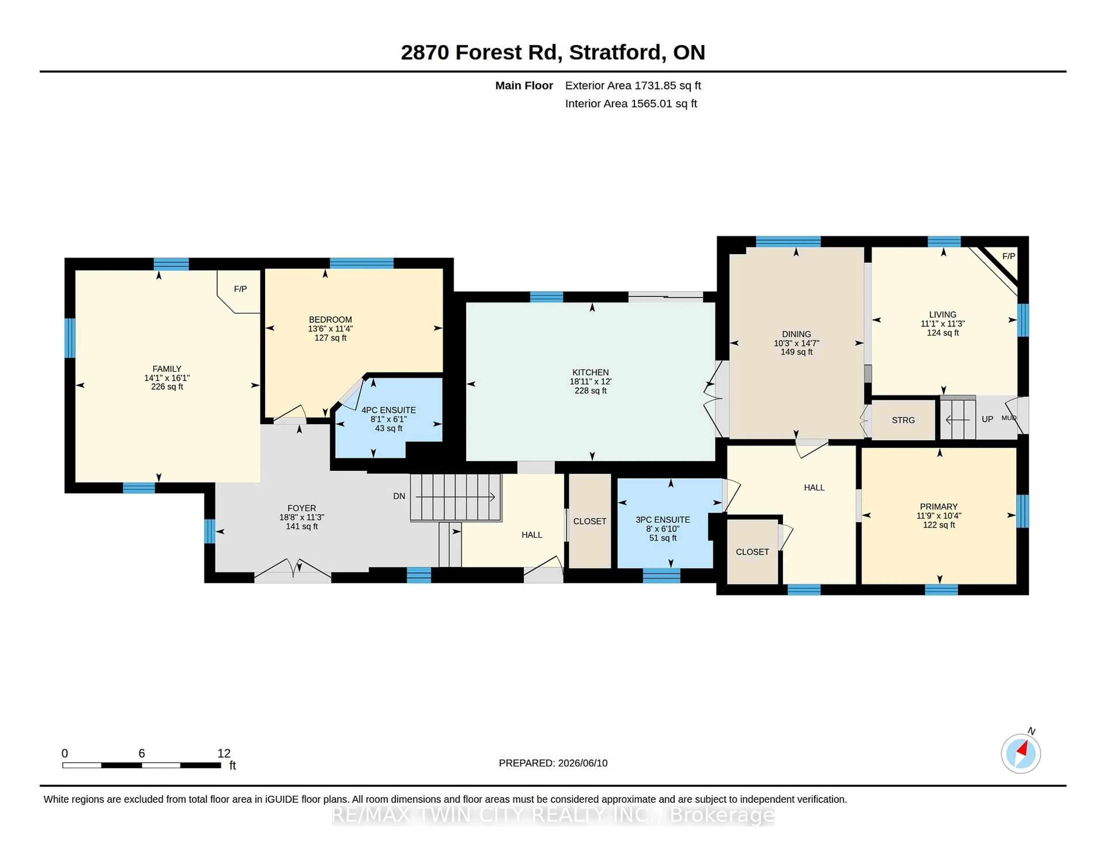 Floor plan for 2870 Forest Rd, Perth East Ontario N5A 6S5