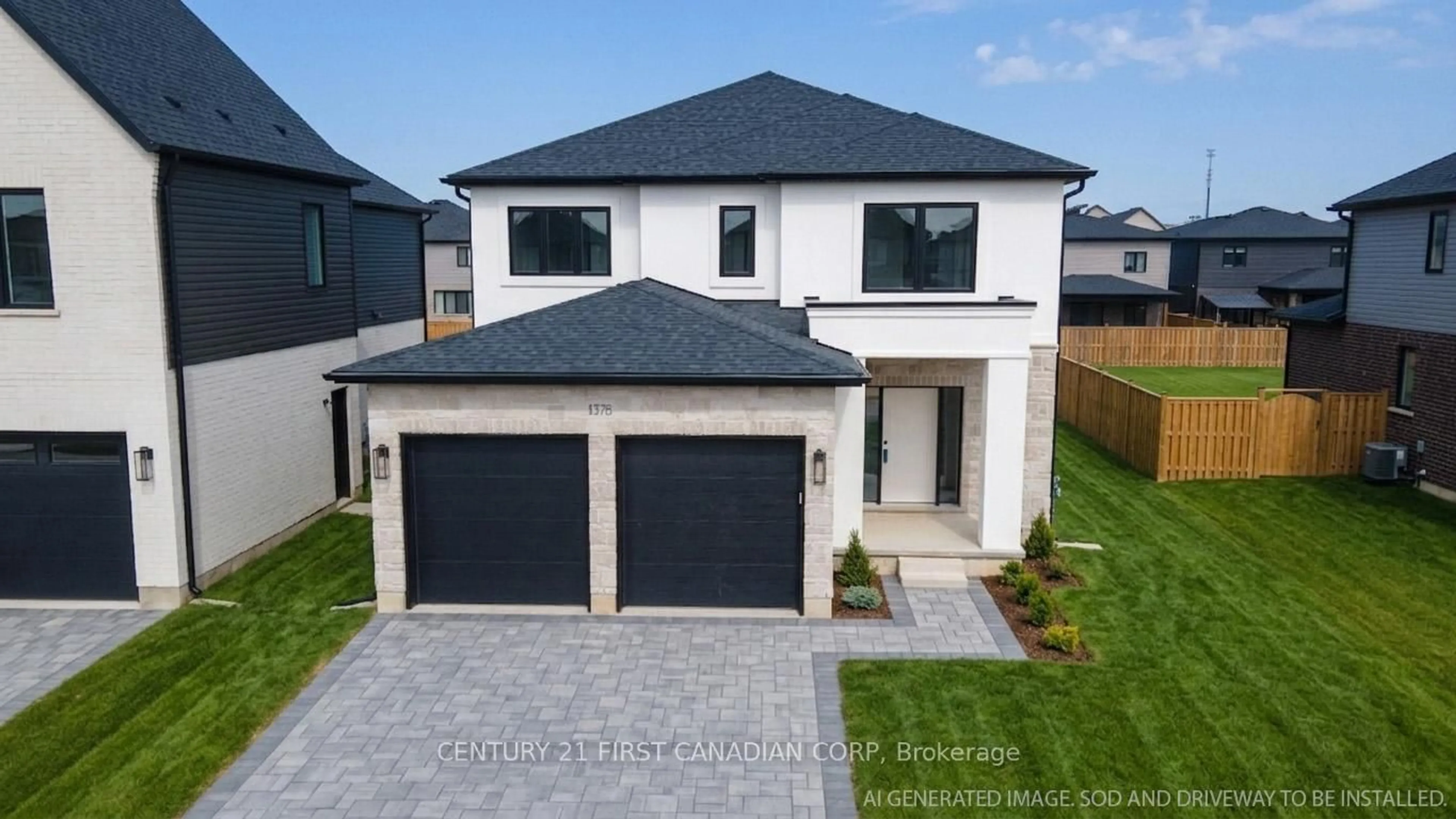 A pic from outside/outdoor area/front of a property/back of a property/a pic from drone, street for 1378 Shields Pl, London North Ontario N6G 0Z8