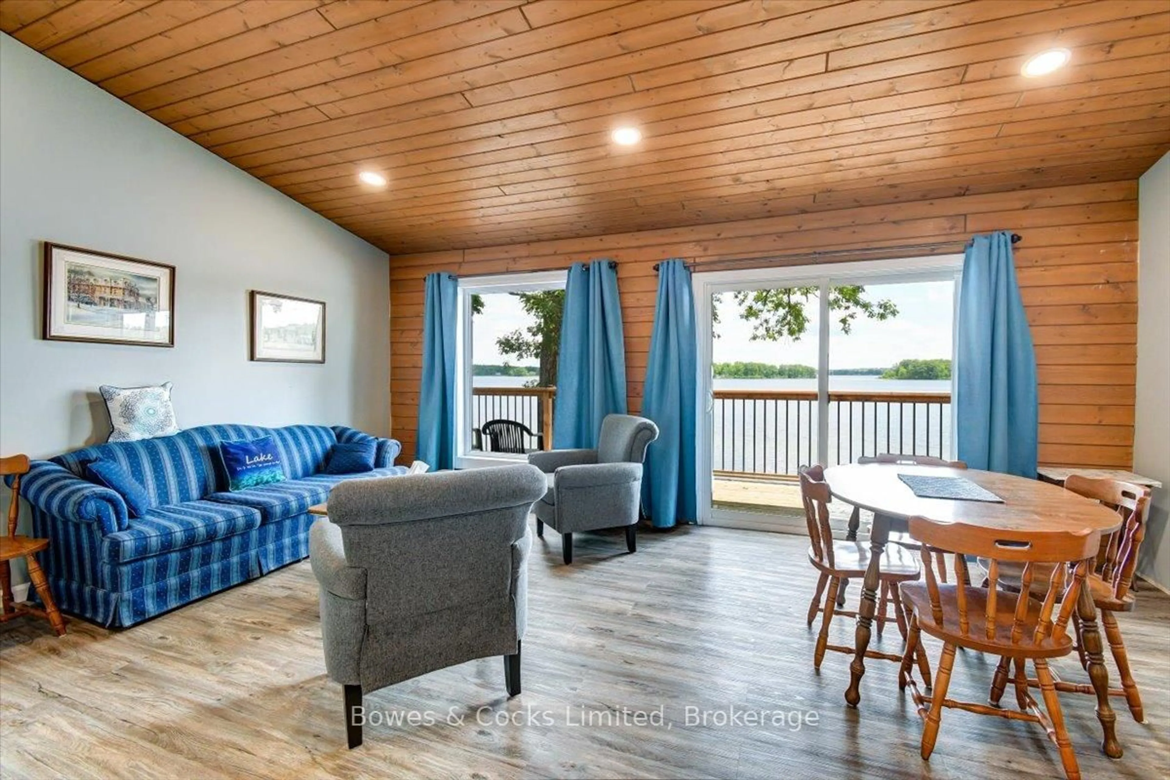 Living room with furniture, wood/laminate floor for 399 Blairton Rd, Havelock-Belmont-Methuen Ontario K0L 1Z0