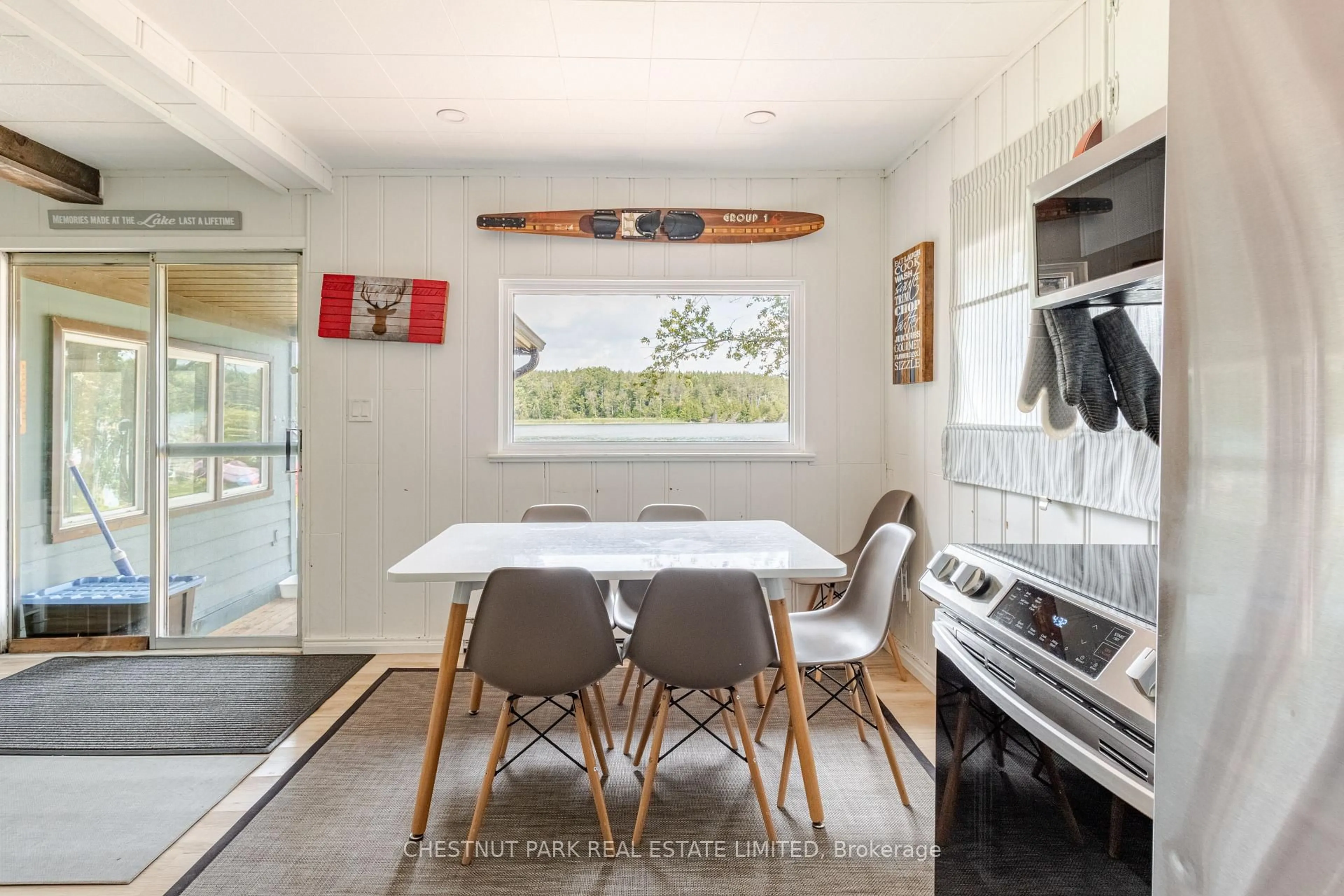 Contemporary kitchen, ceramic/tile floor for 133 Island View Dr, Grey Highlands Ontario N0C 1E0