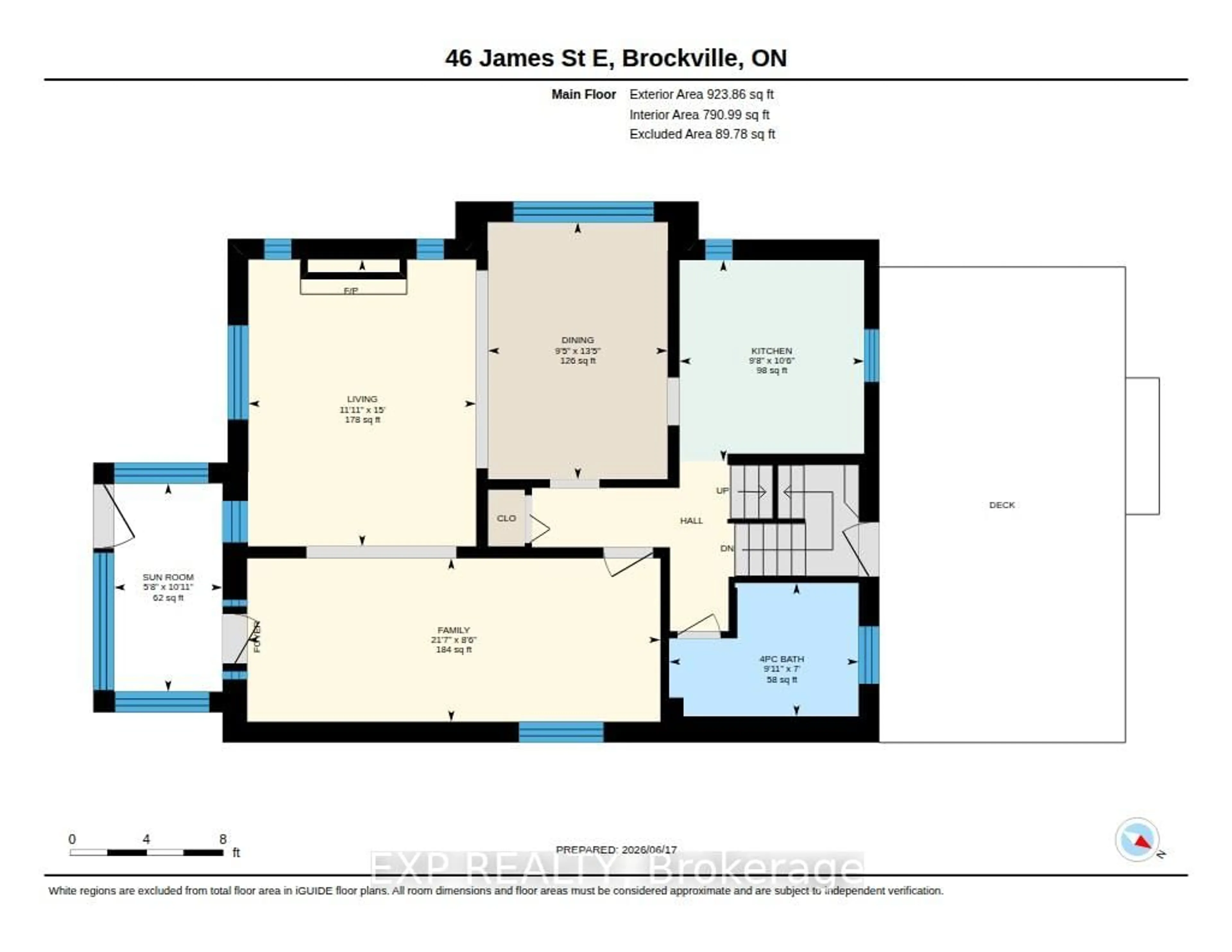 Floor plan for 46 James St, Brockville Ontario K6V 1K4