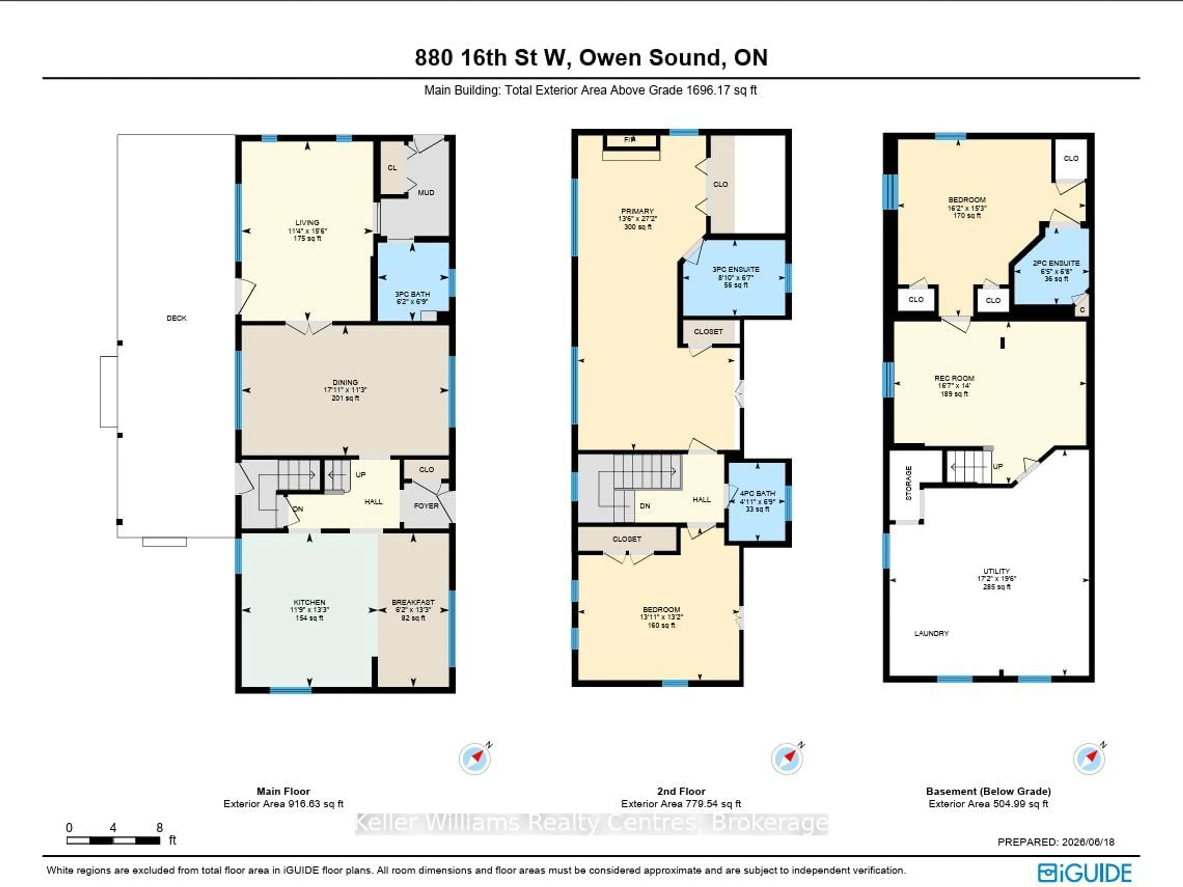 Floor plan for 880 16th St, Georgian Bluffs Ontario N4K 6V5