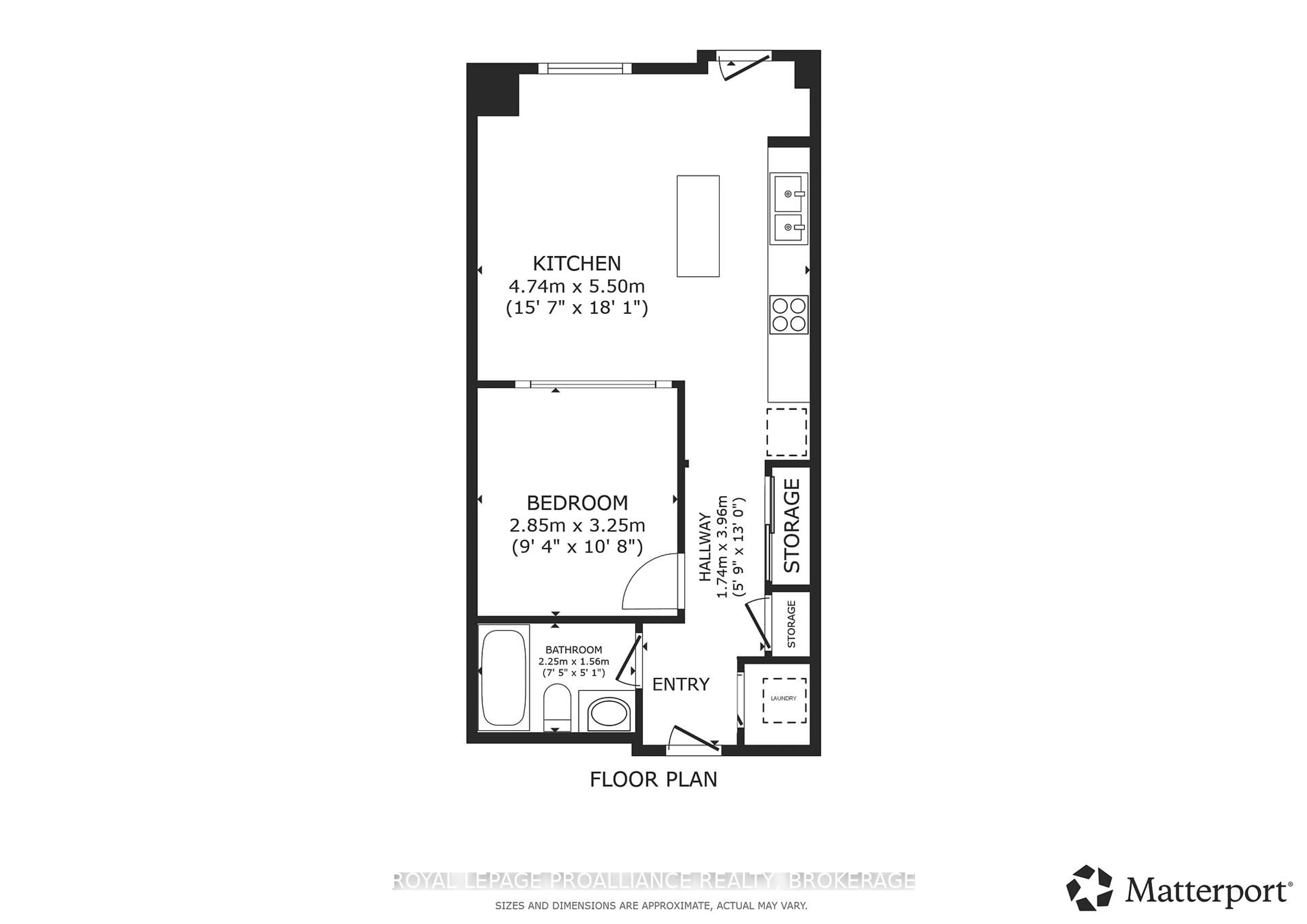 Floor plan for 121 Queen St #A2, Kingston Ontario K7K 0G6