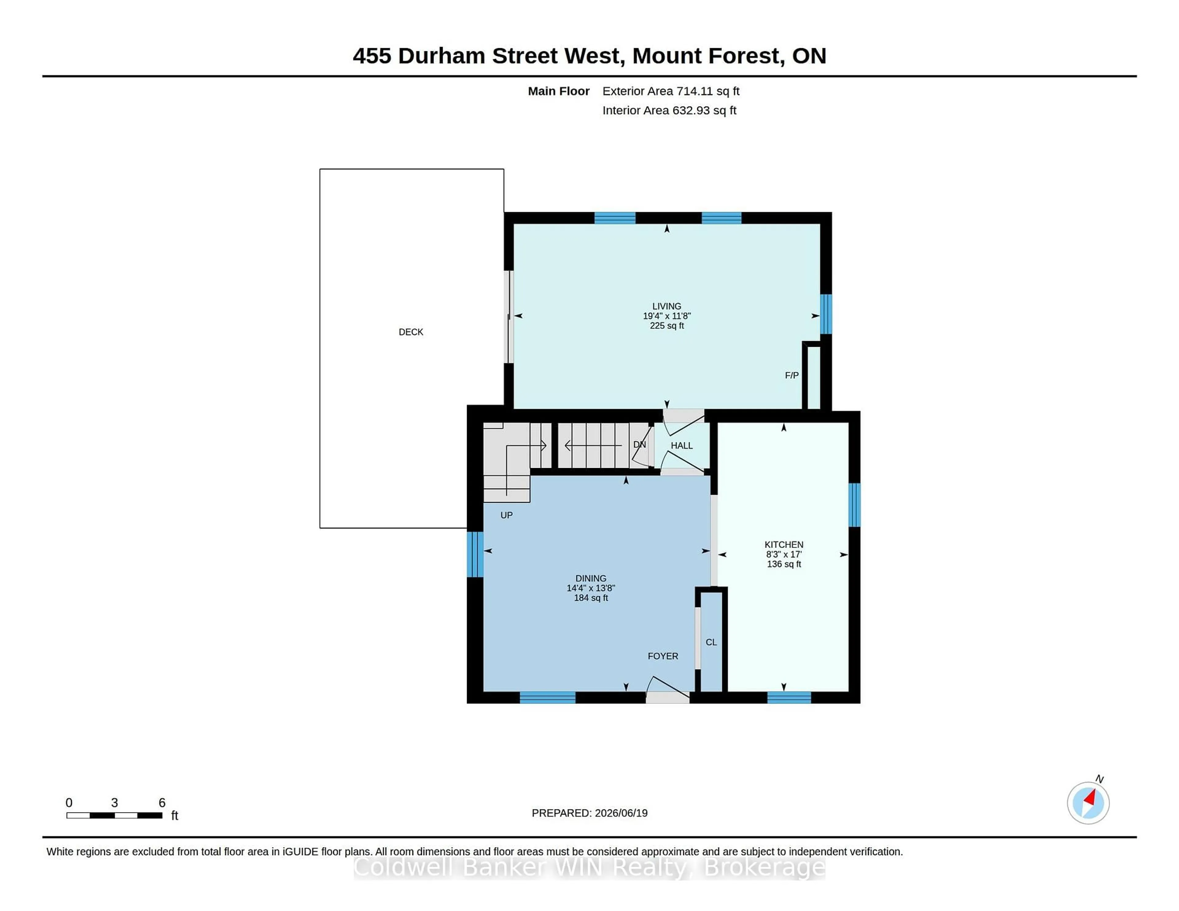Floor plan for 455 Durham St, Wellington North Ontario N0G 2L1