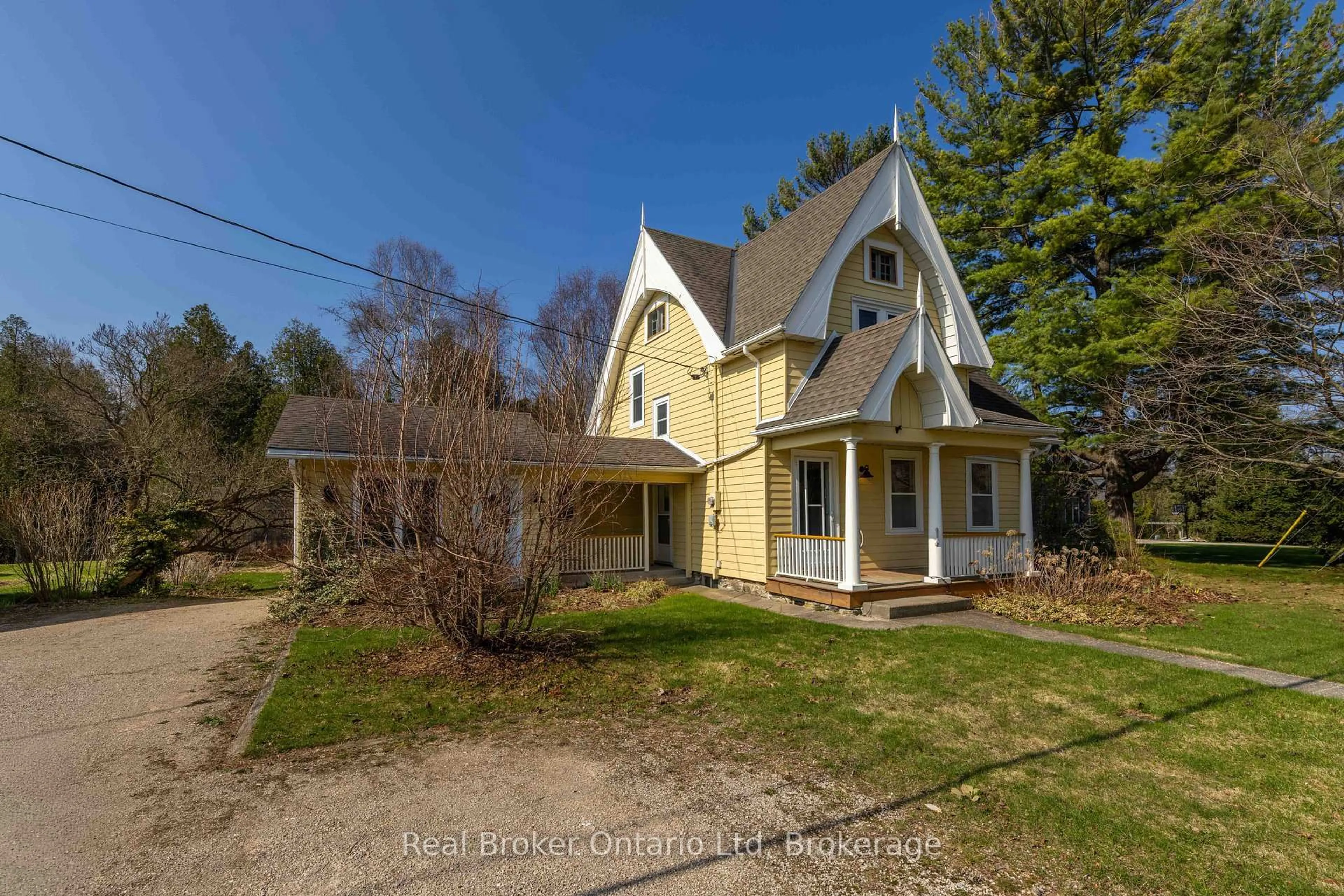 A pic from outside/outdoor area/front of a property/back of a property/a pic from drone, street for 303022 Grey 15 Rd, Meaford Ontario N0H 1B0